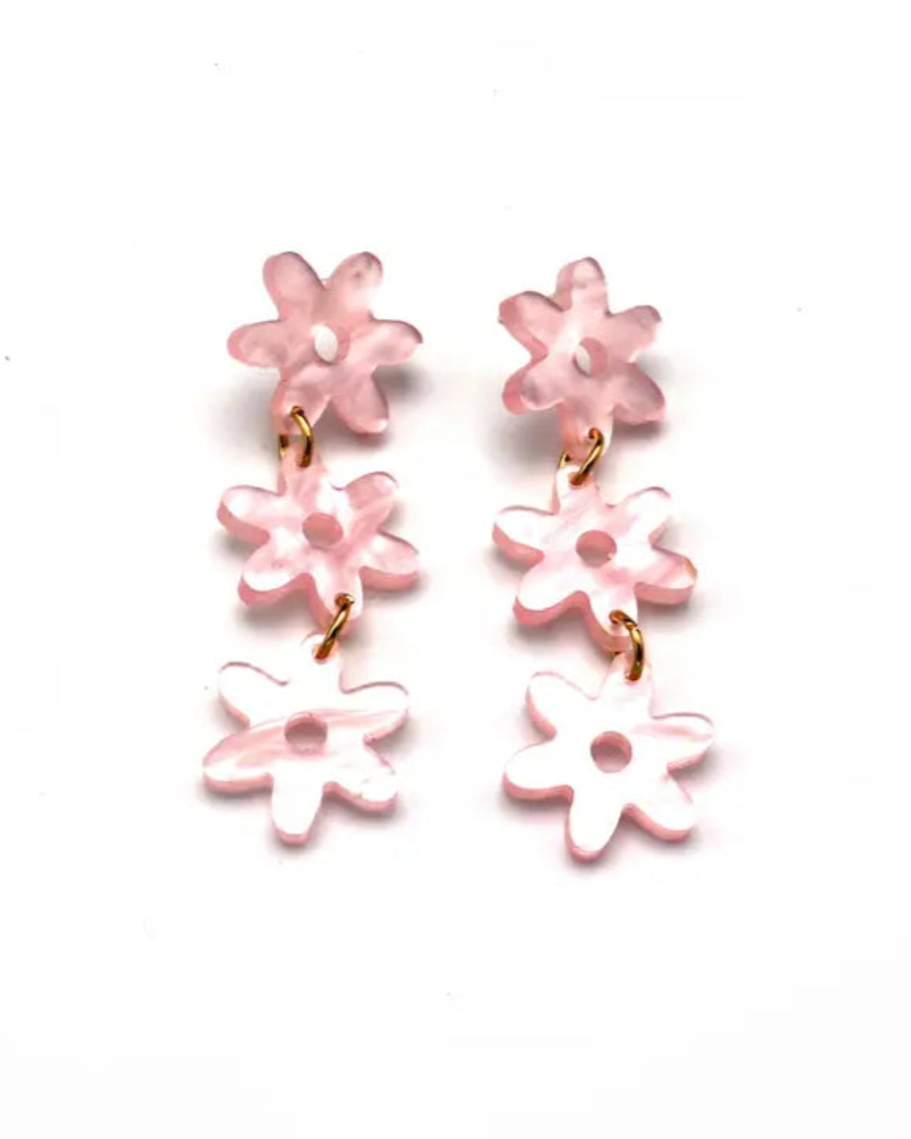 DāZē Drop Earrings - Baby Pink