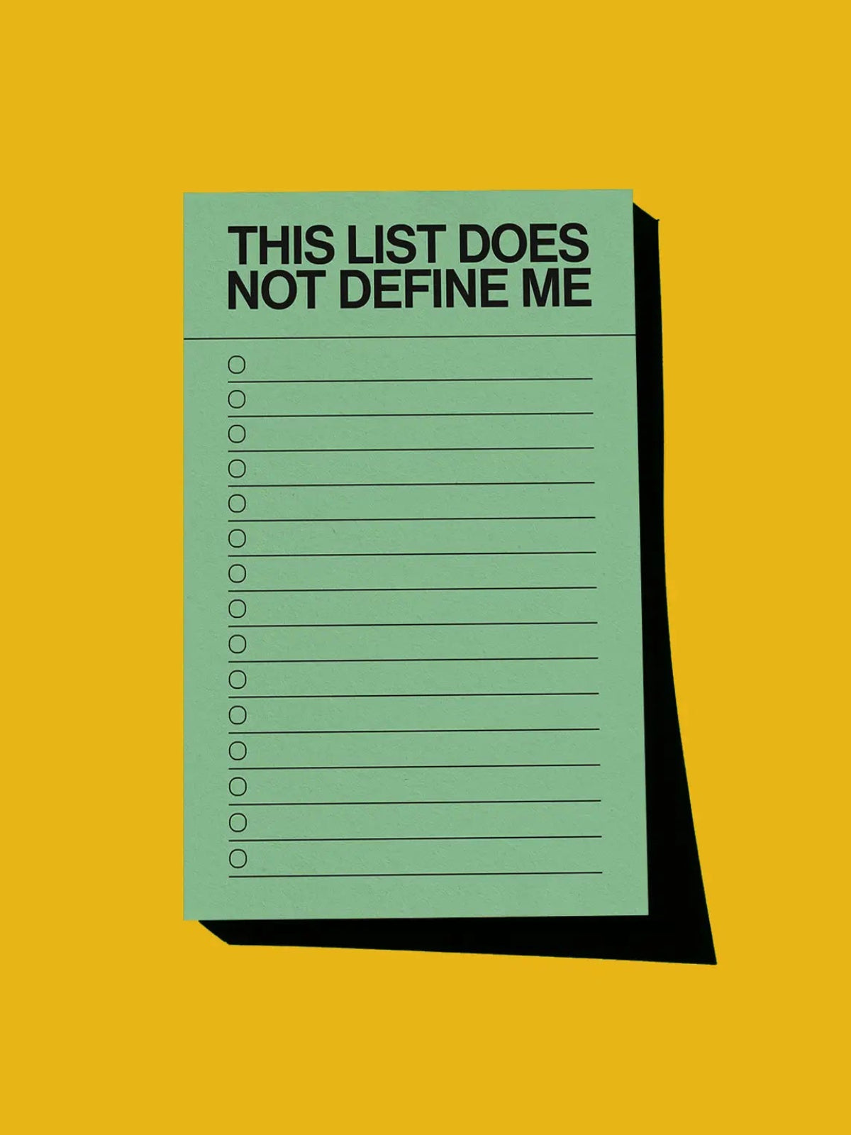 This List Does Not Define Me Notepad