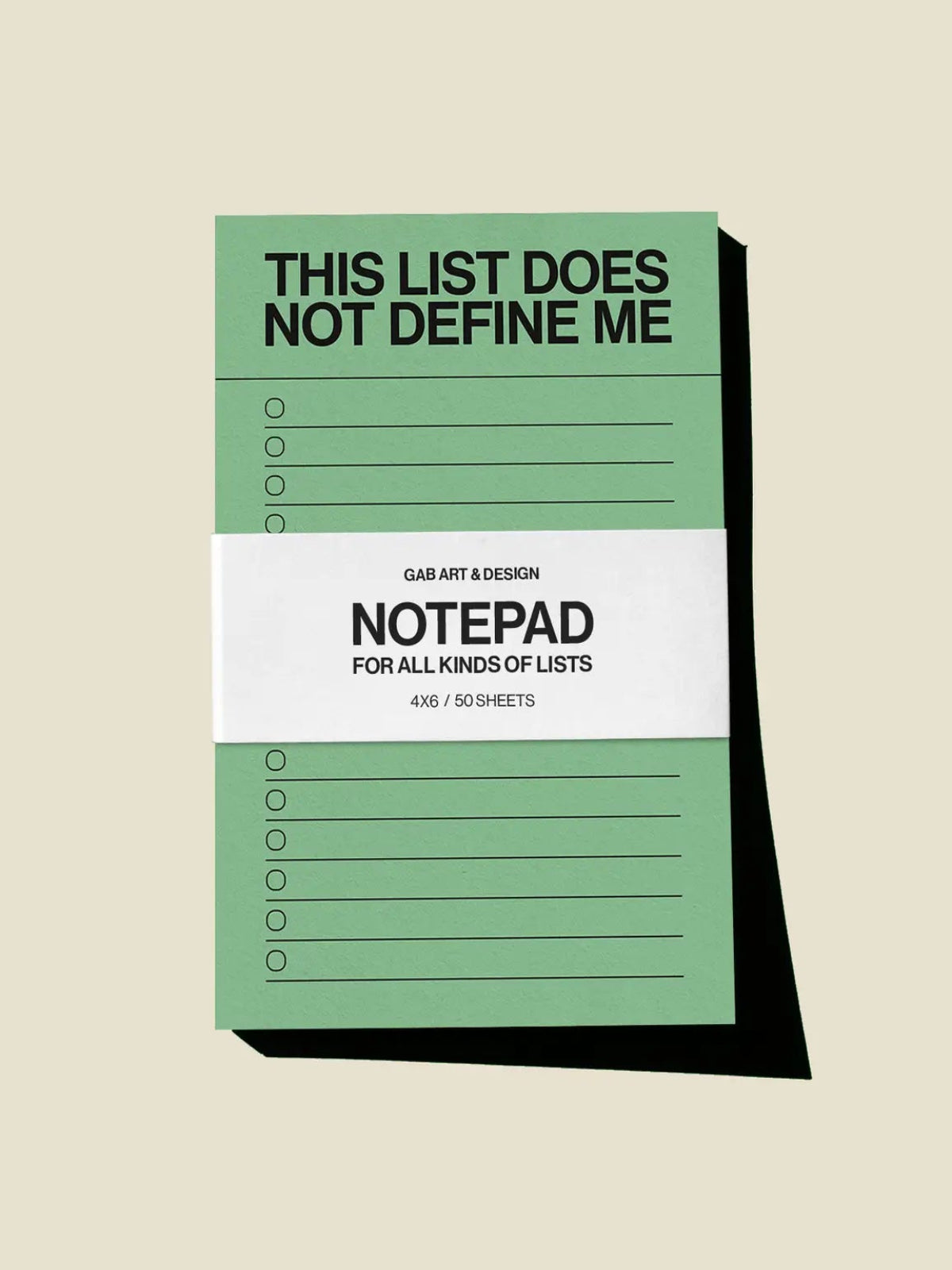 This List Does Not Define Me Notepad