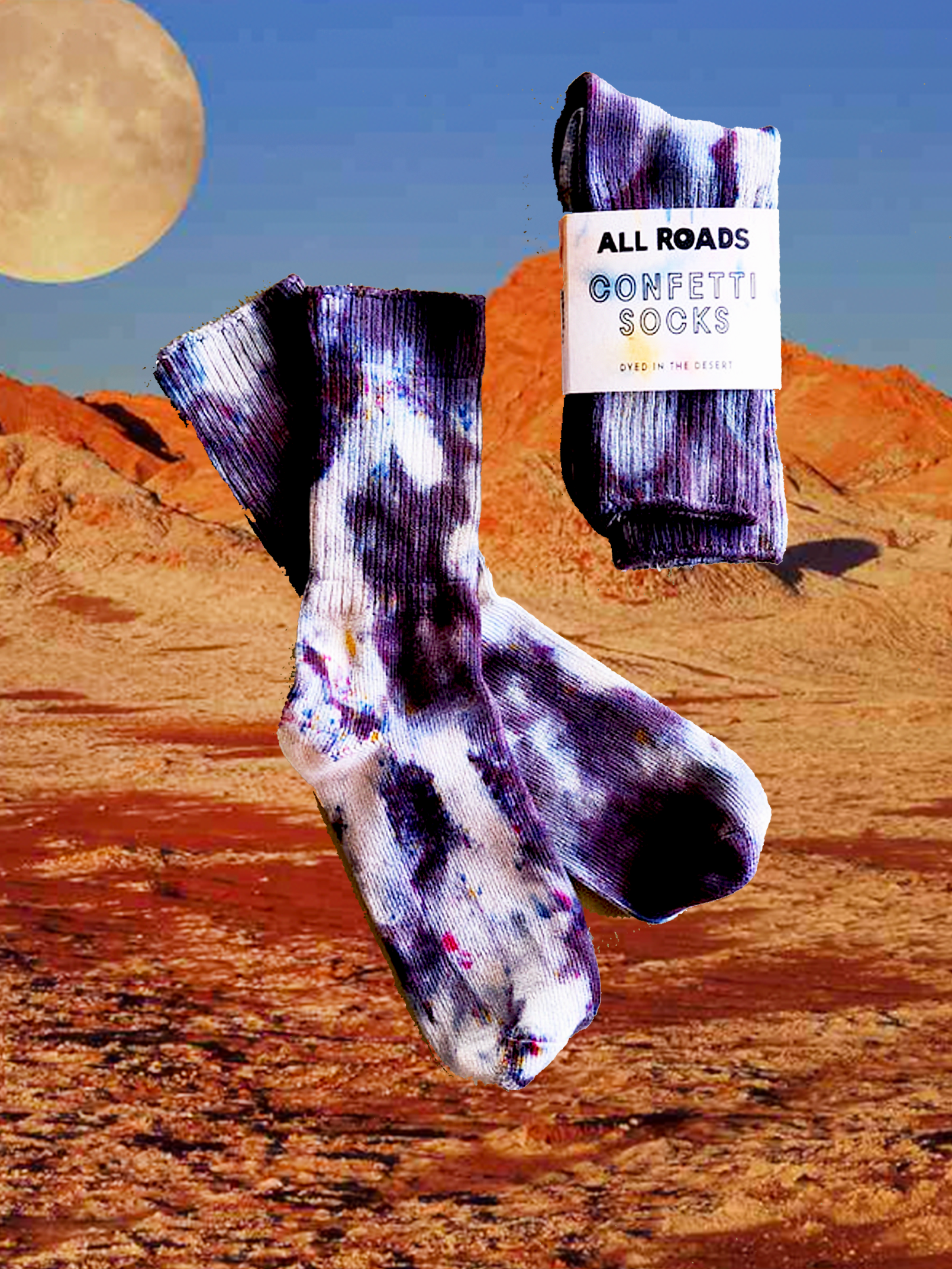 Confetti Socks - Desert Midnight