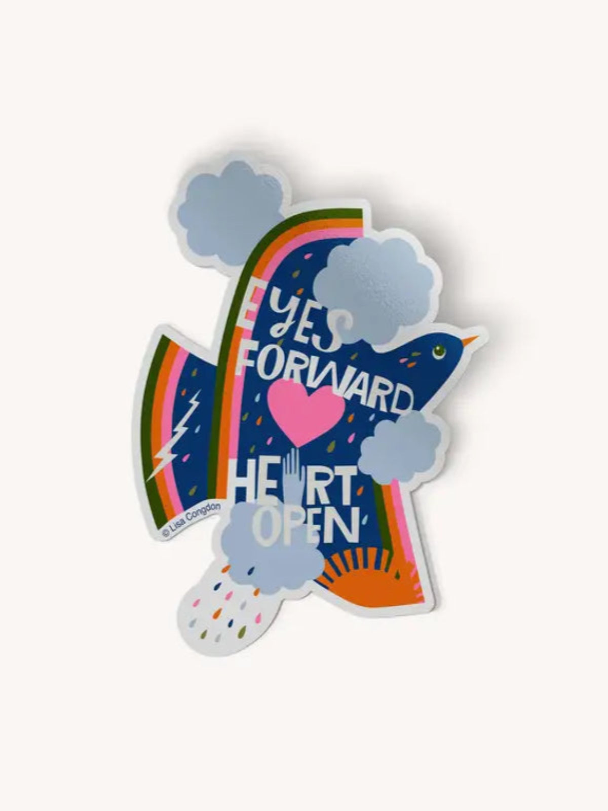 Eyes Forward Heart Open Sticker