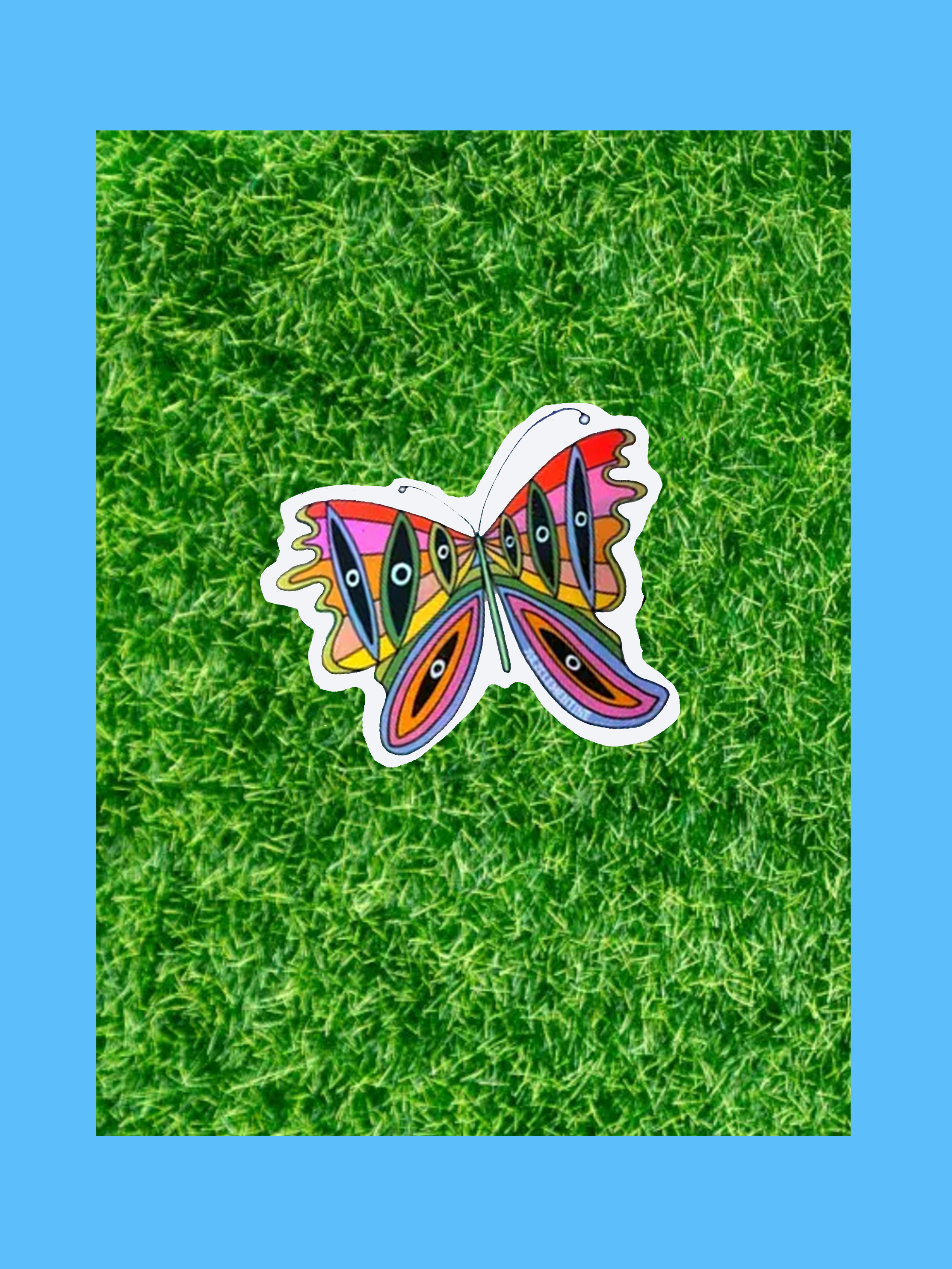 Butterfly Holographic Sticker