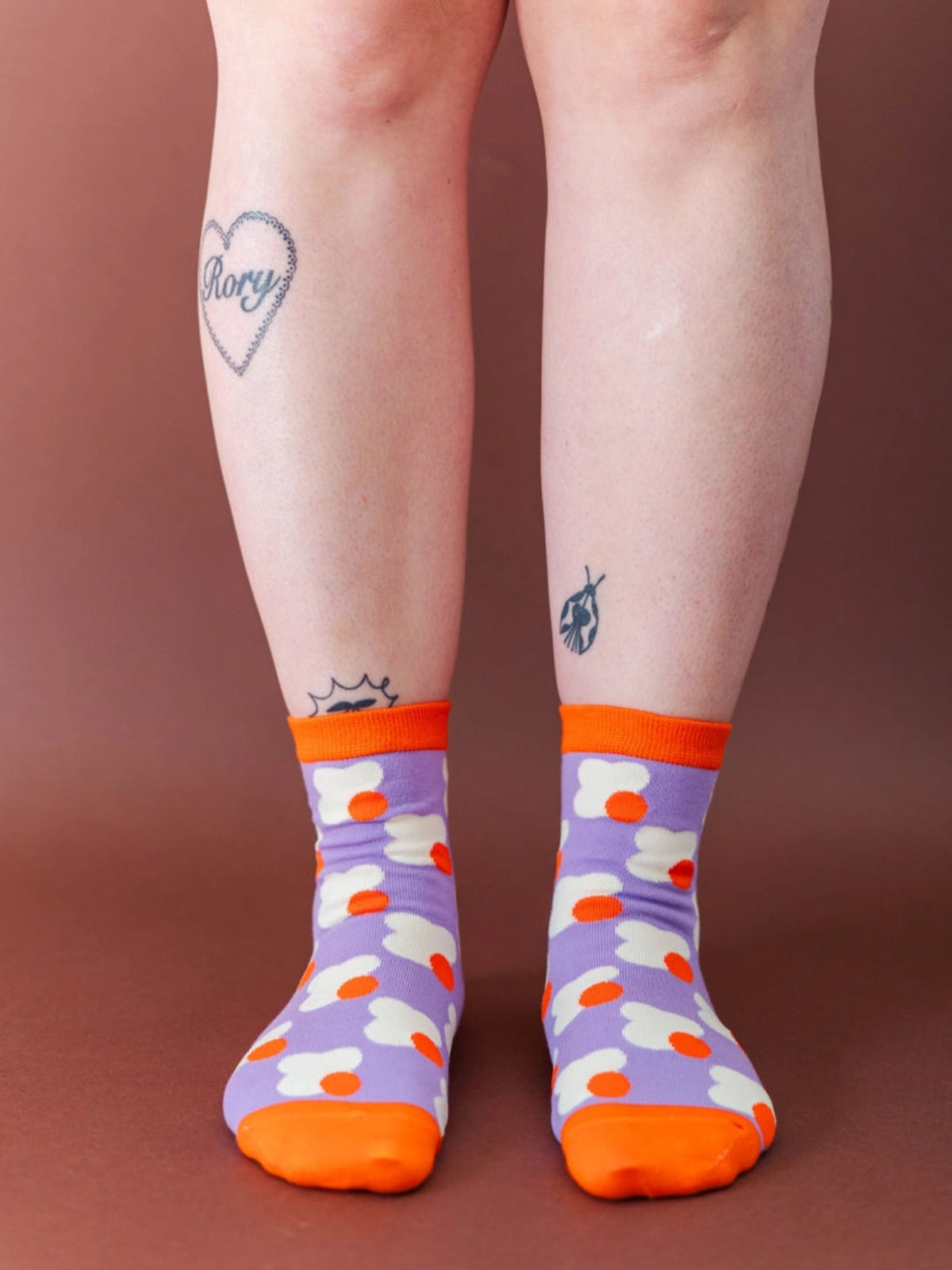 Cotton Ankle Socks - Mid-century Floral