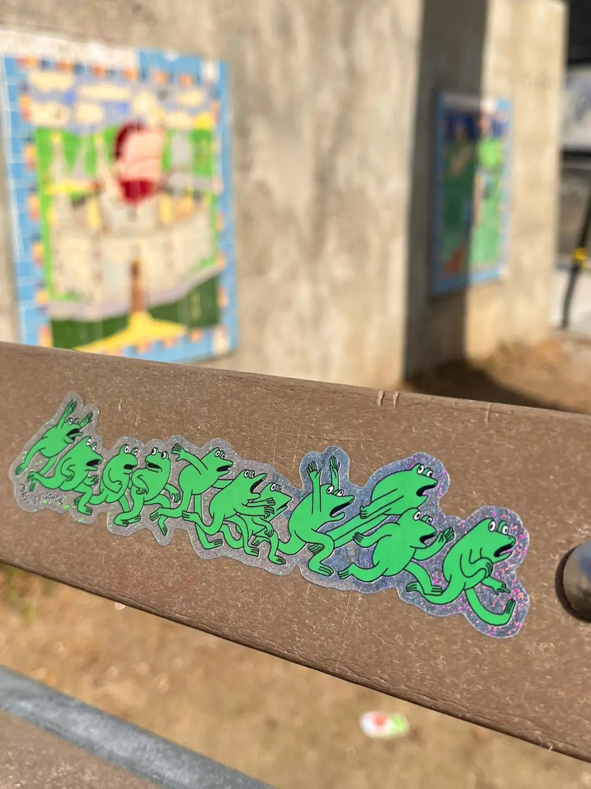 Frantic Frogs Sticker