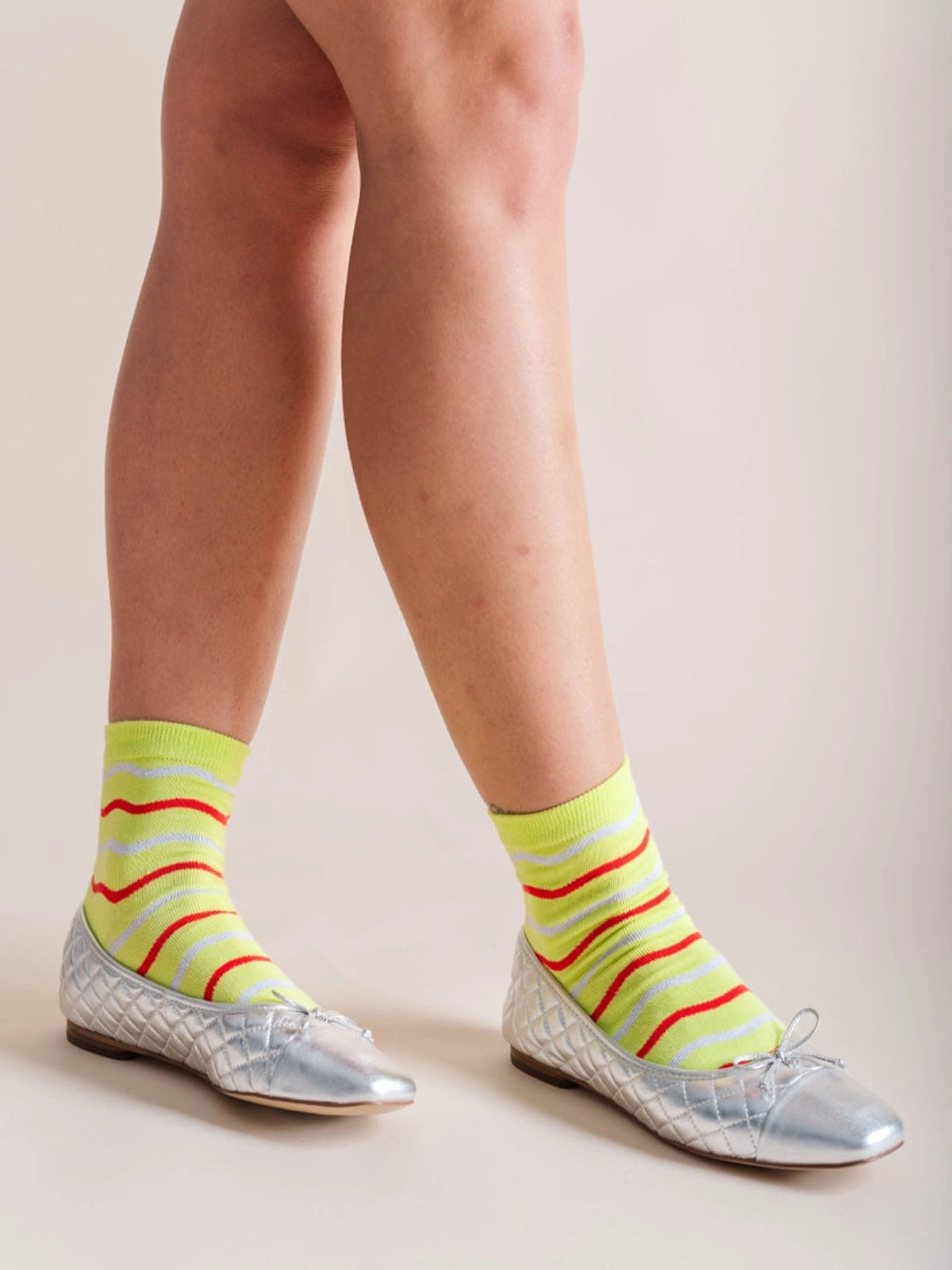 Cotton Ankle Socks - Holiday Party Garland