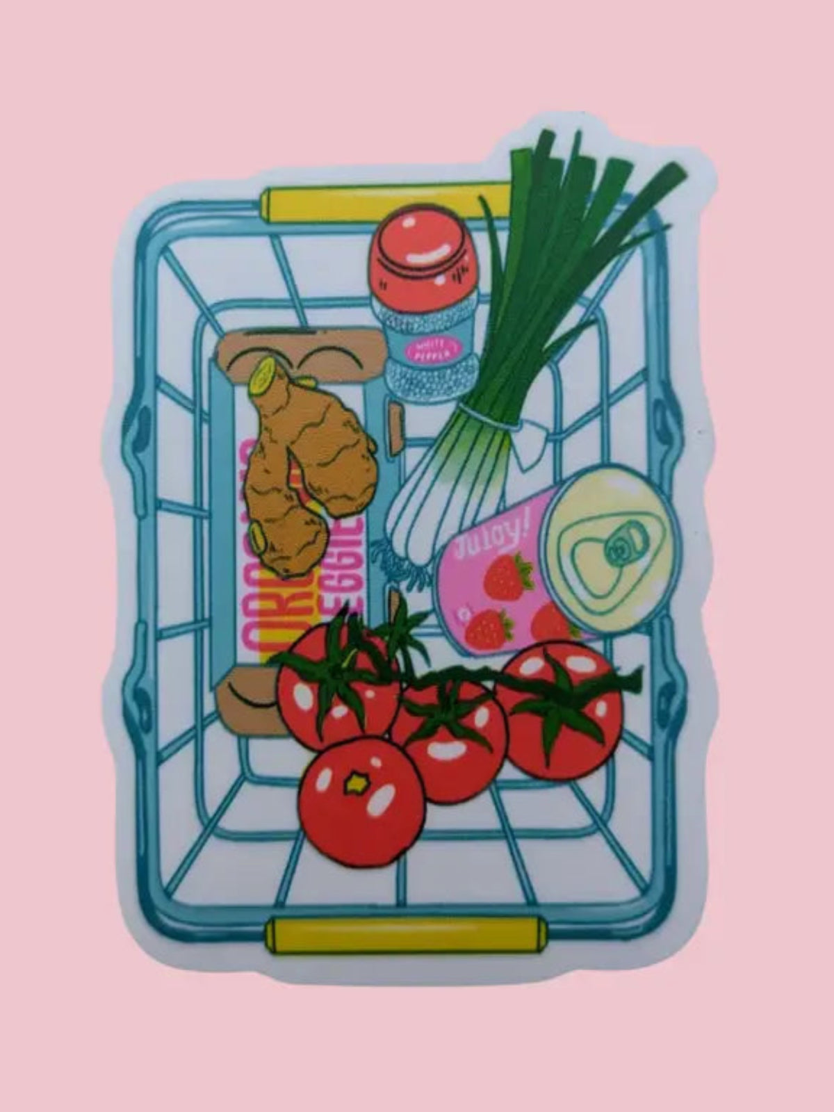 Grocery Basket Sticker