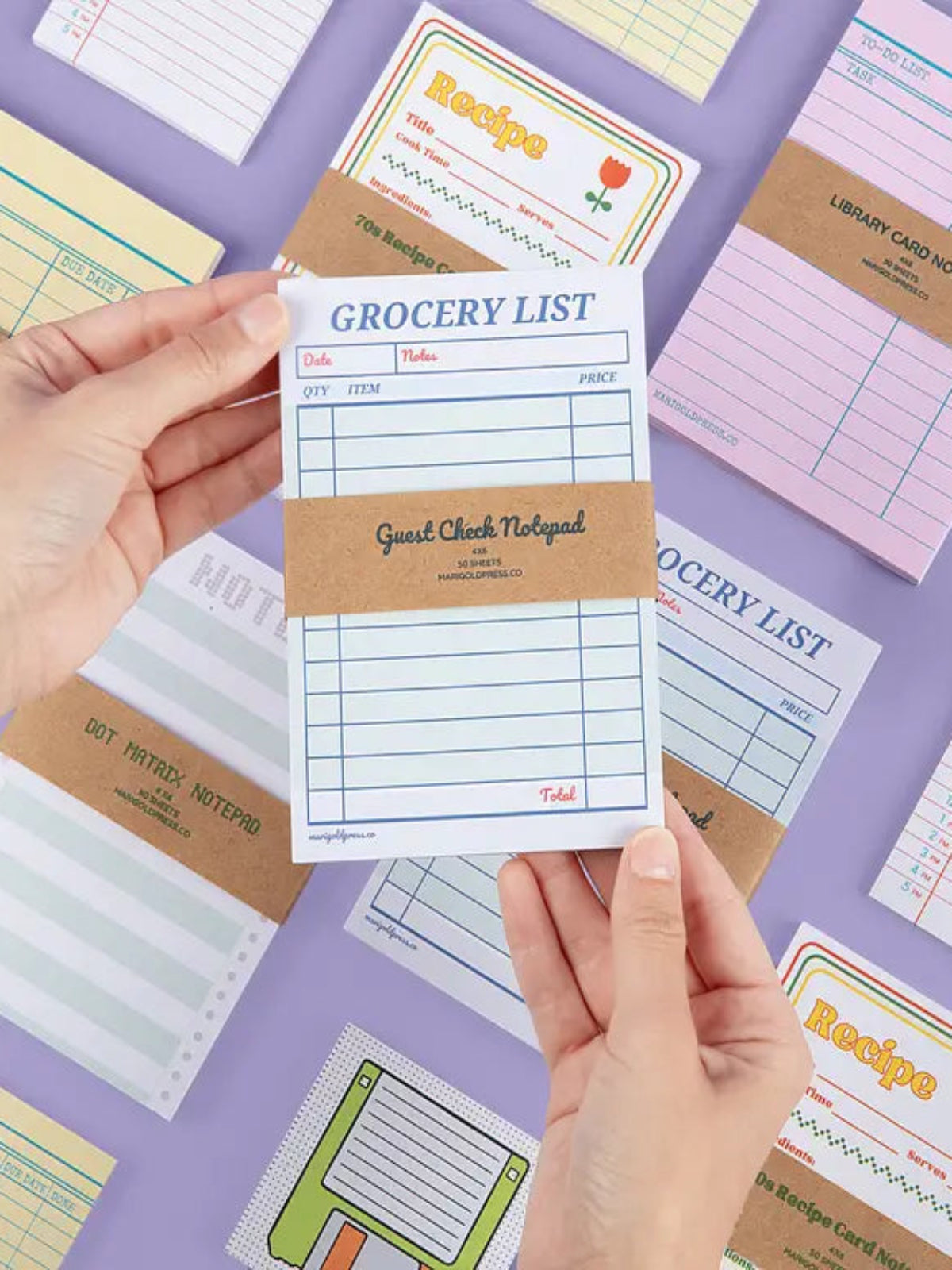 Guest Check Grocery List Notepad