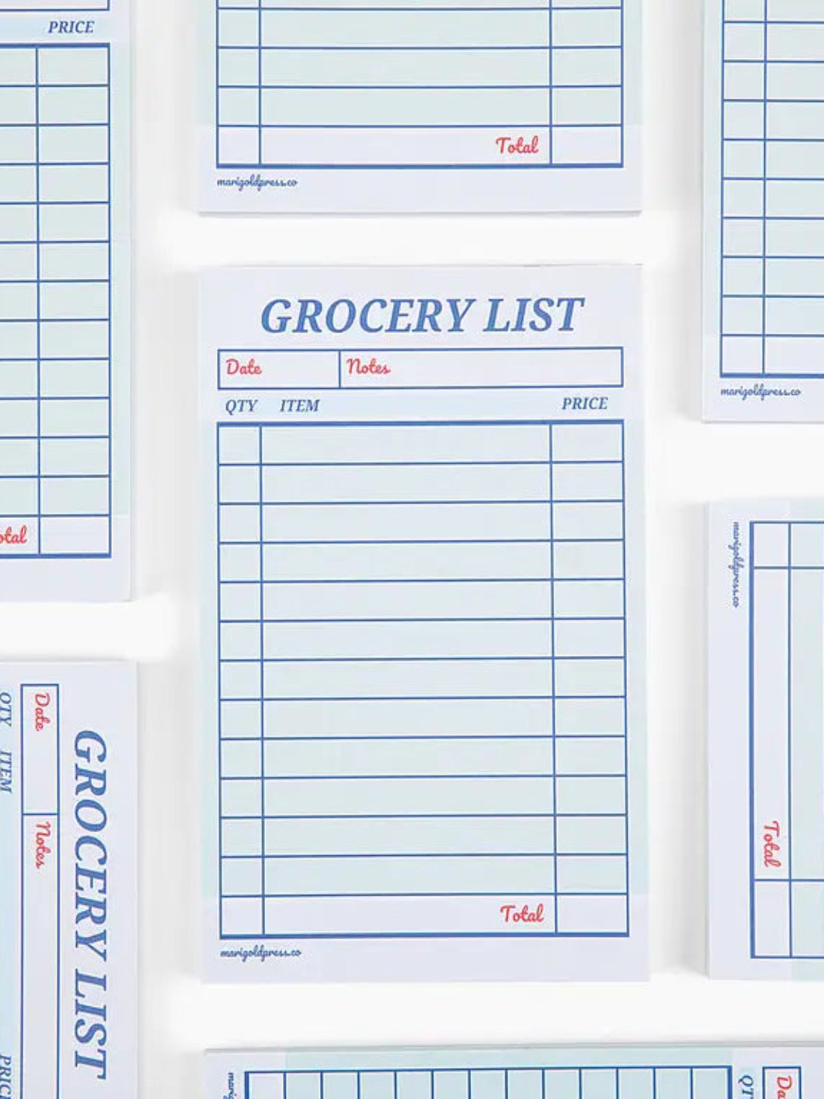 Guest Check Grocery List Notepad