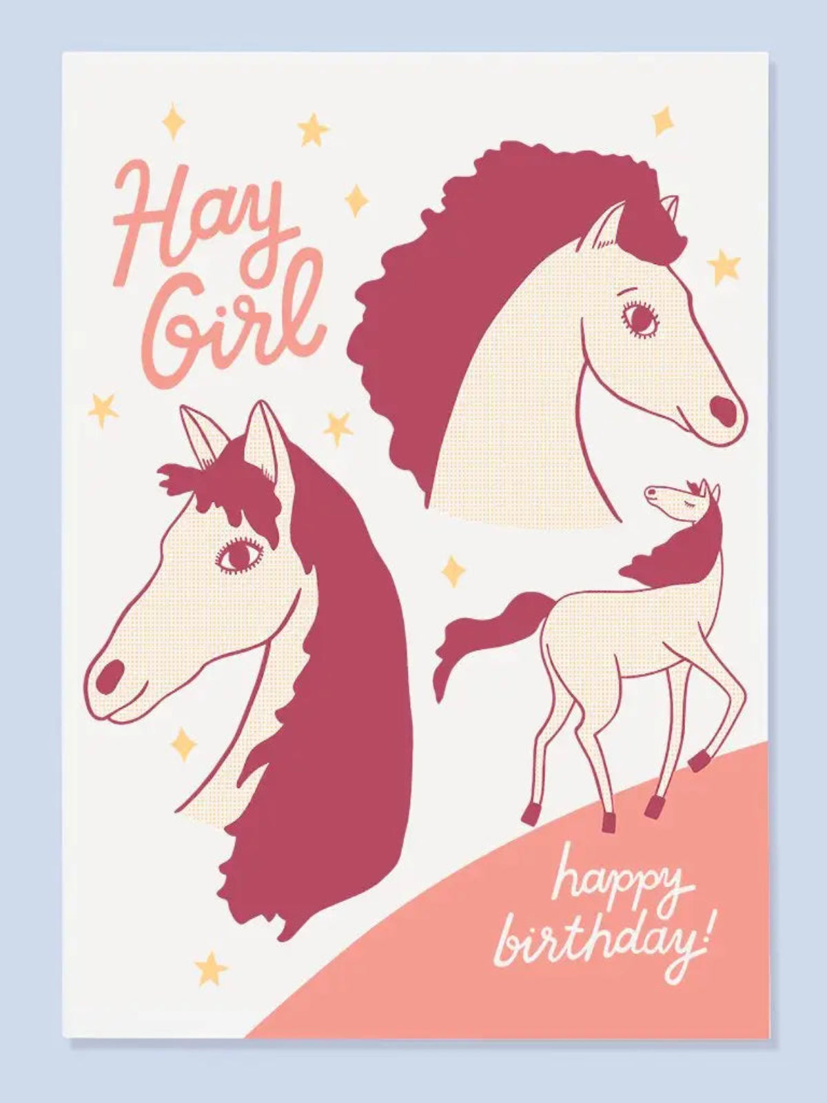 Hay Girl Card
