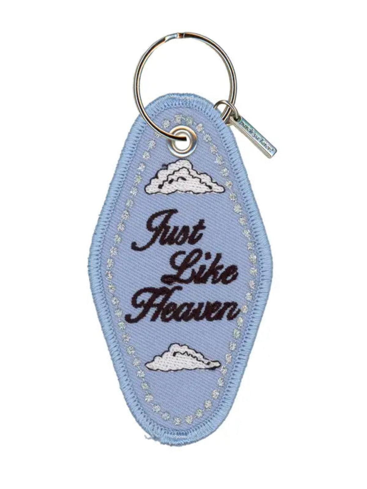 Just Like Heaven Embroidered Keychain