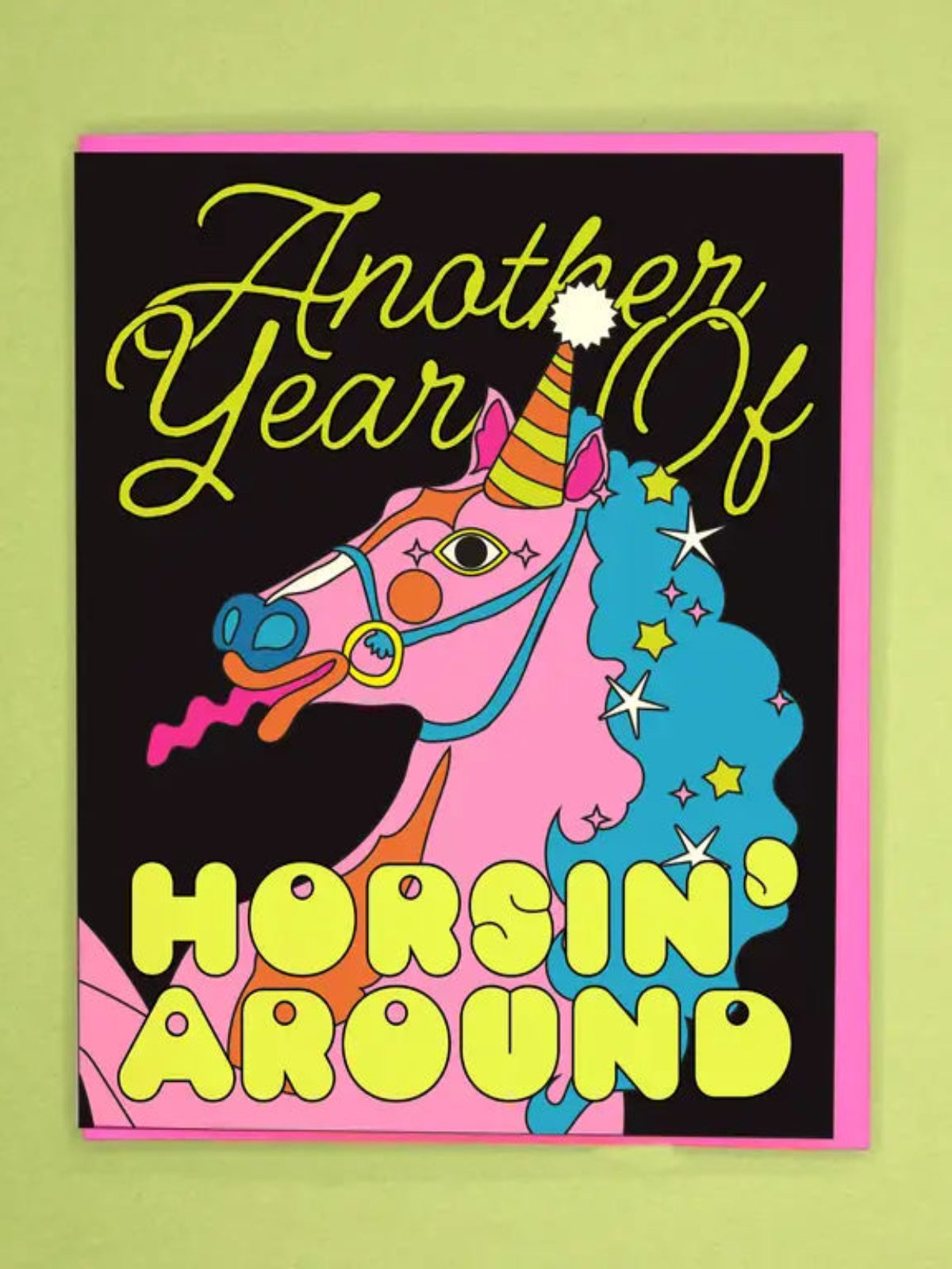 Horsin' Around Birthday Card