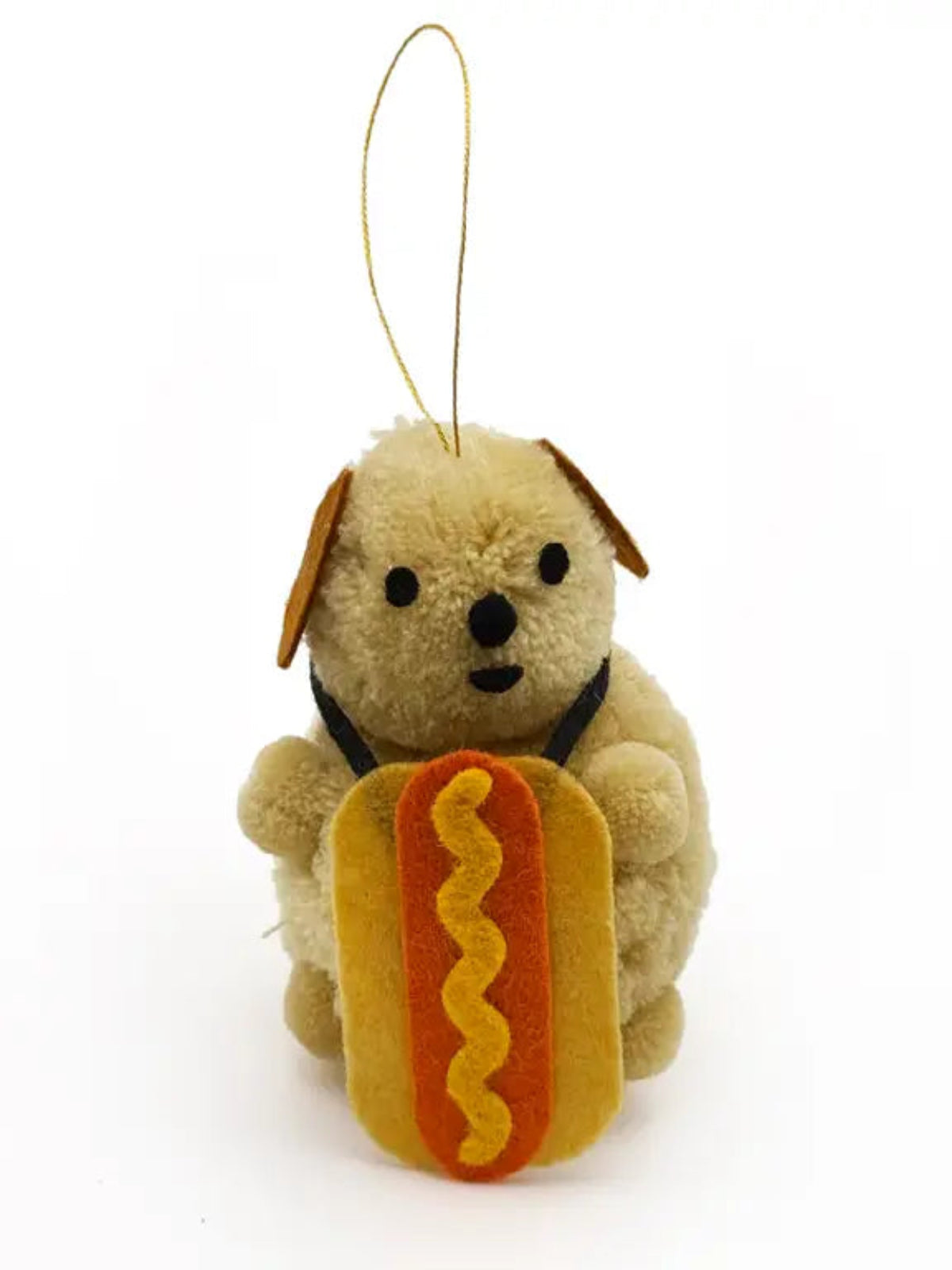 Hot Doggie Pom Pom Ornament