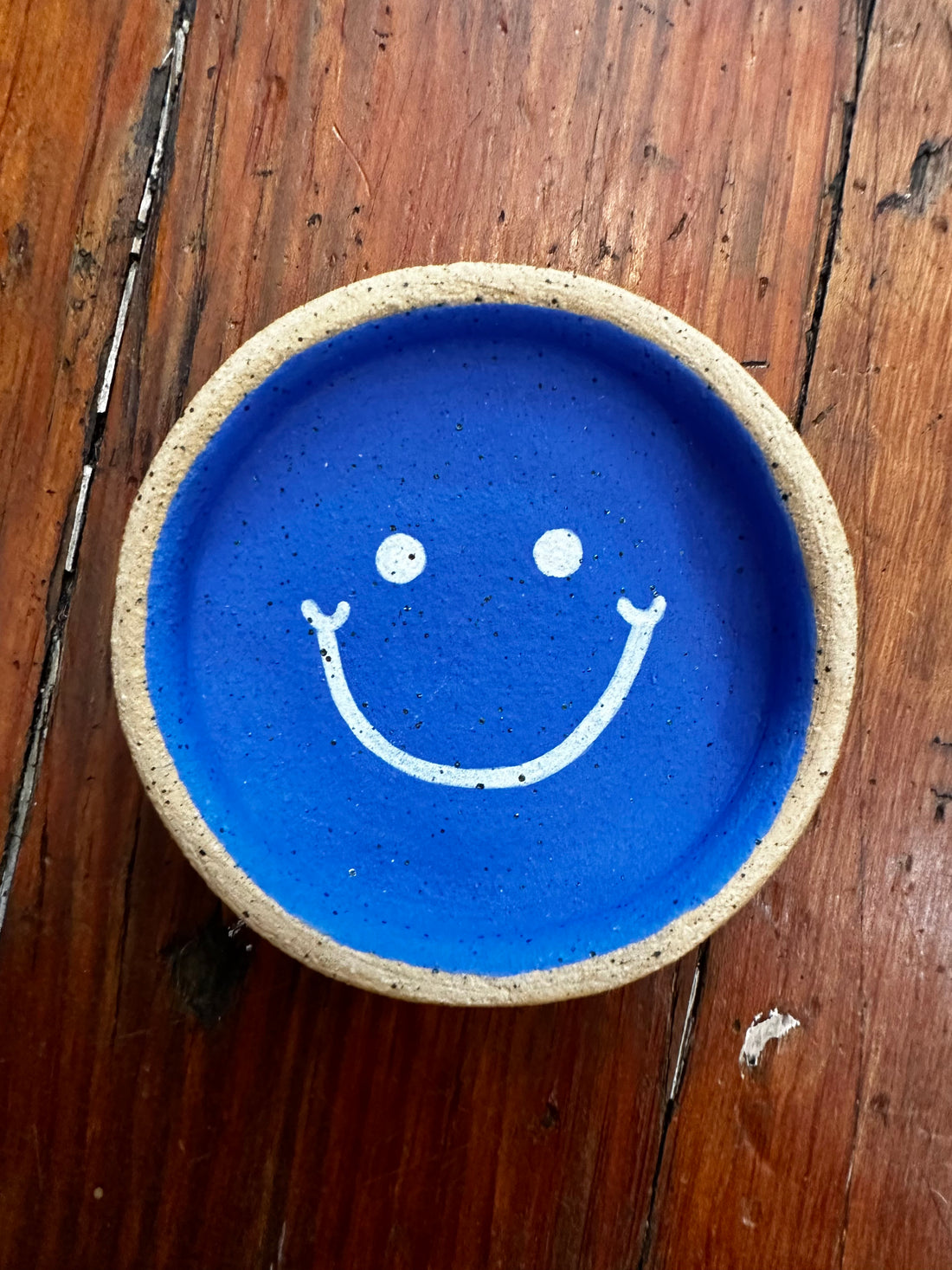 Lone Mountain Smiley Dish Blue