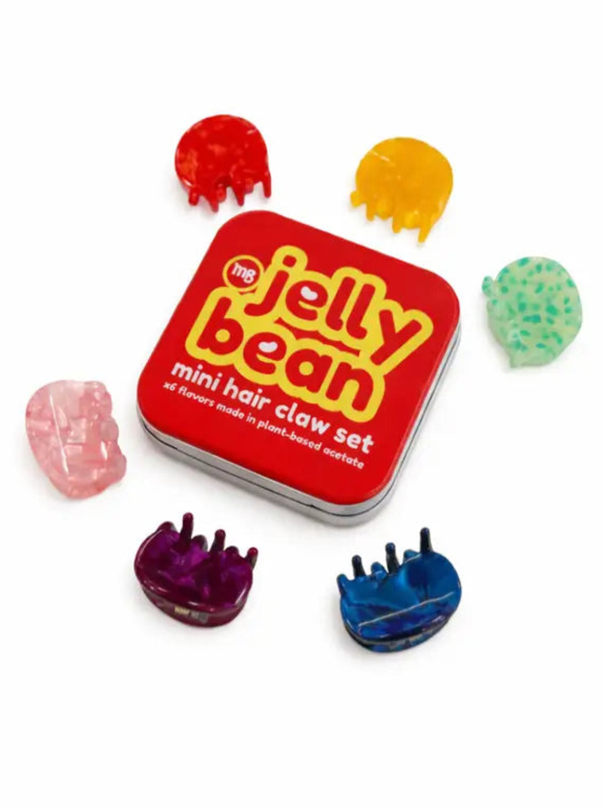 Jelly Bean Mini Hair Claw Set