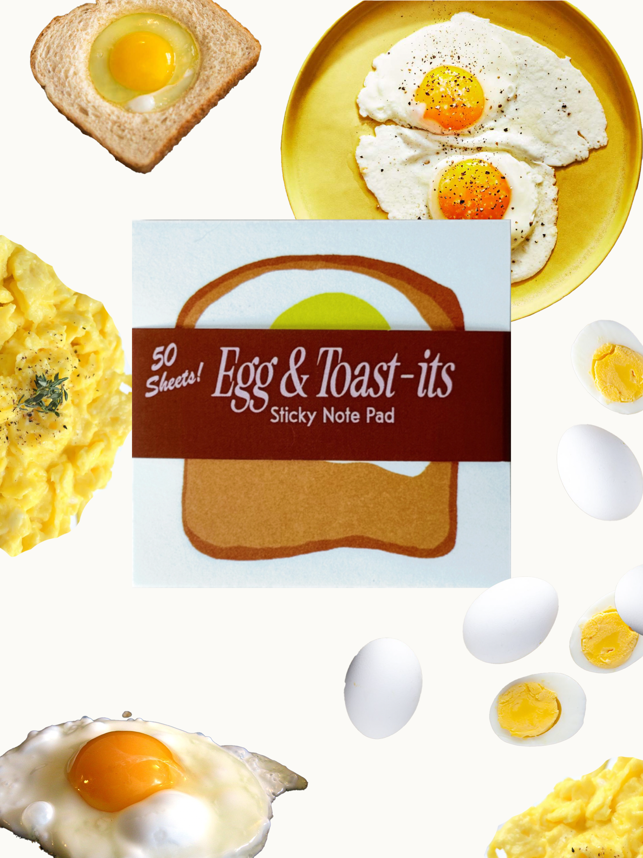 Egg & Toast Sticky Notes