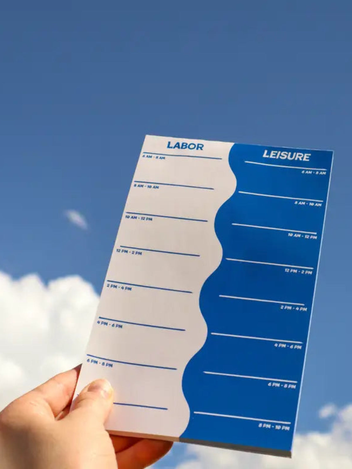 Labor Vs. Leisure Notepad