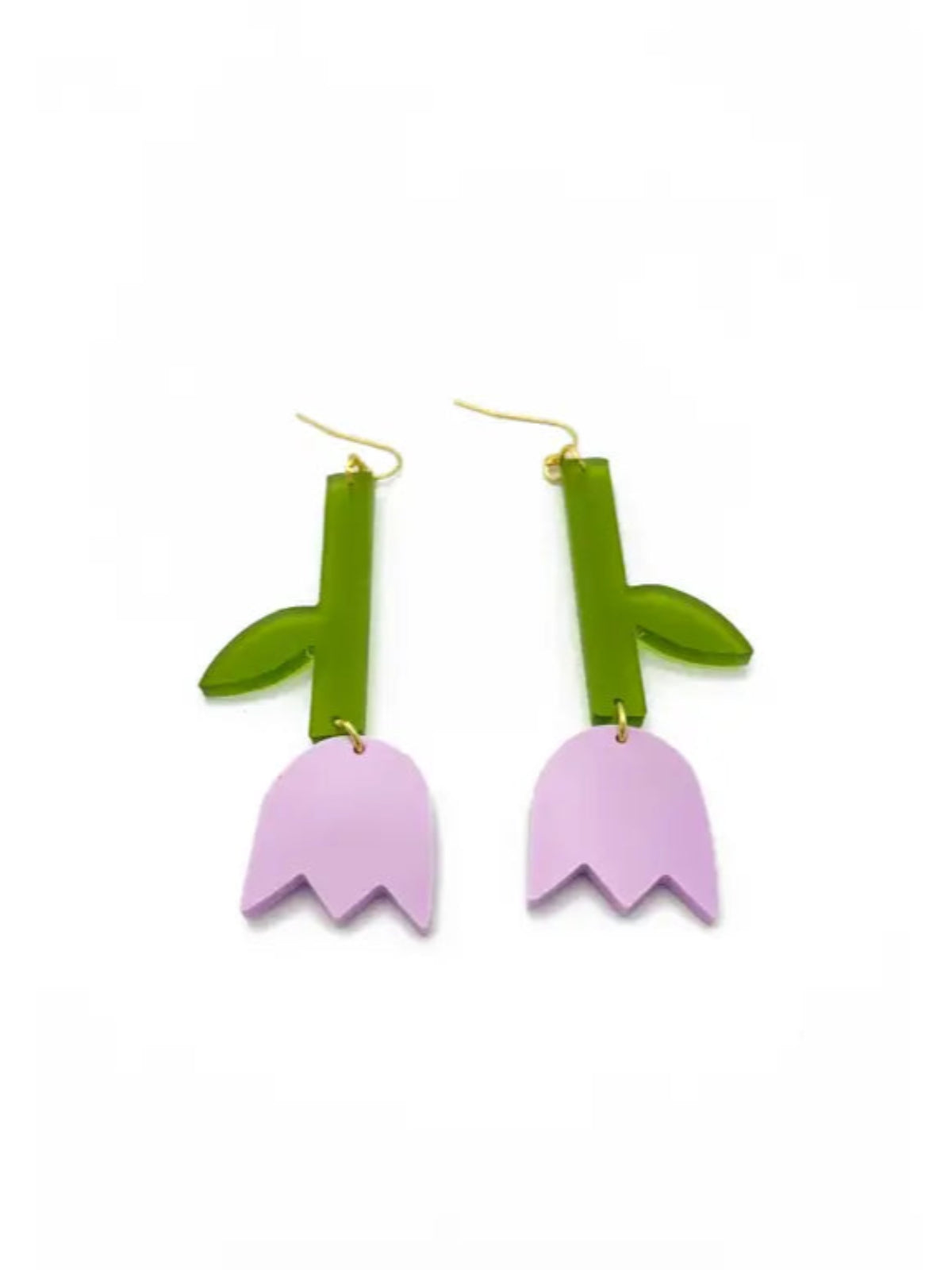 Tulip Earrings - Pastel Lilac