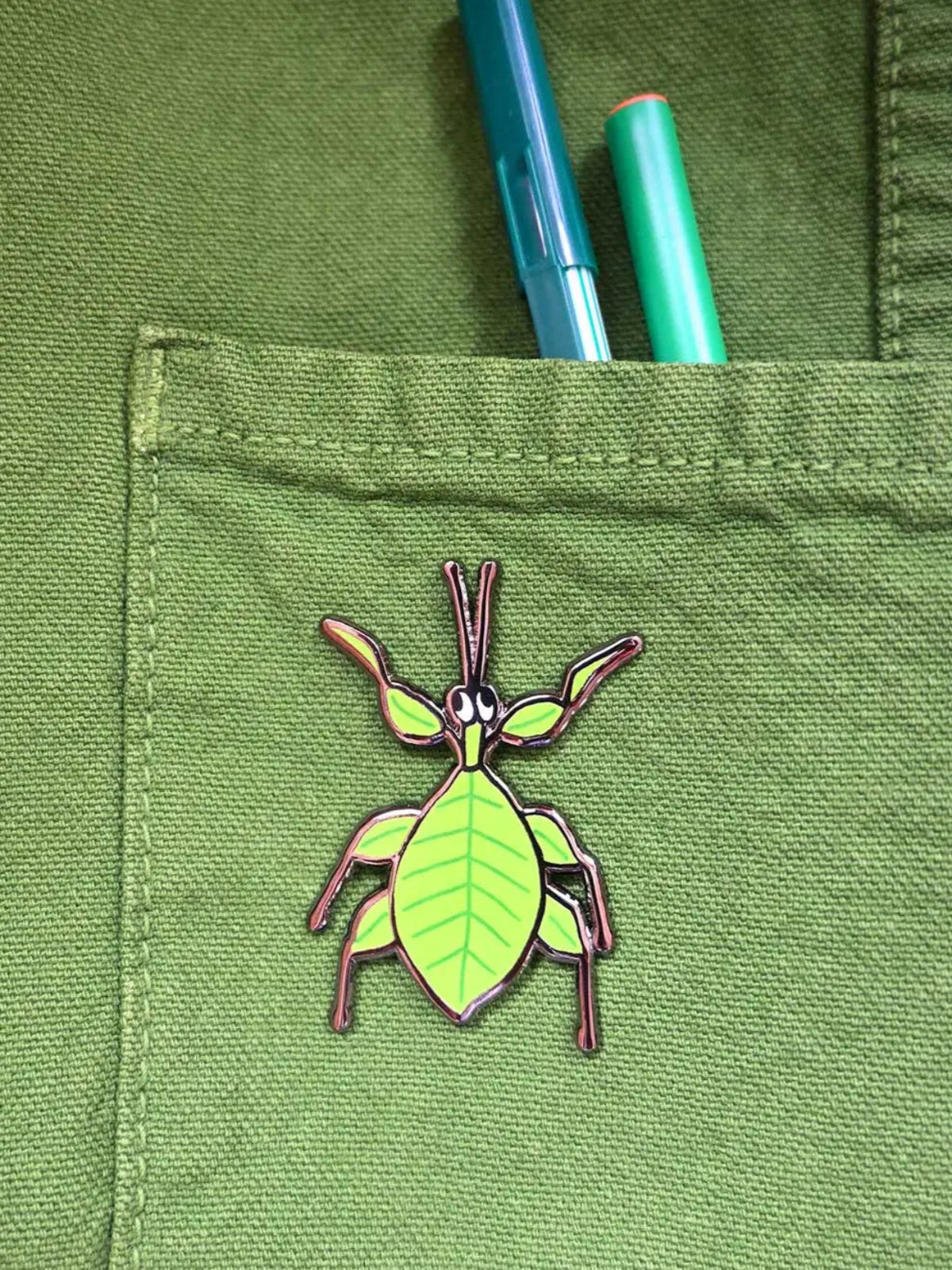 Leaf Bug Pin