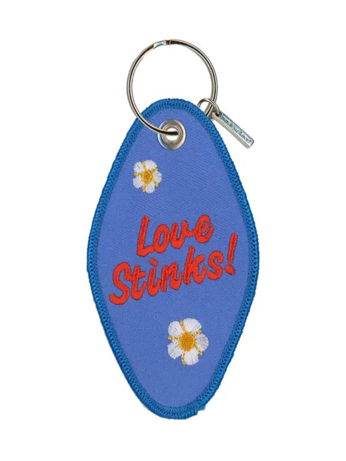 Love Stinks Embroidered Keychain