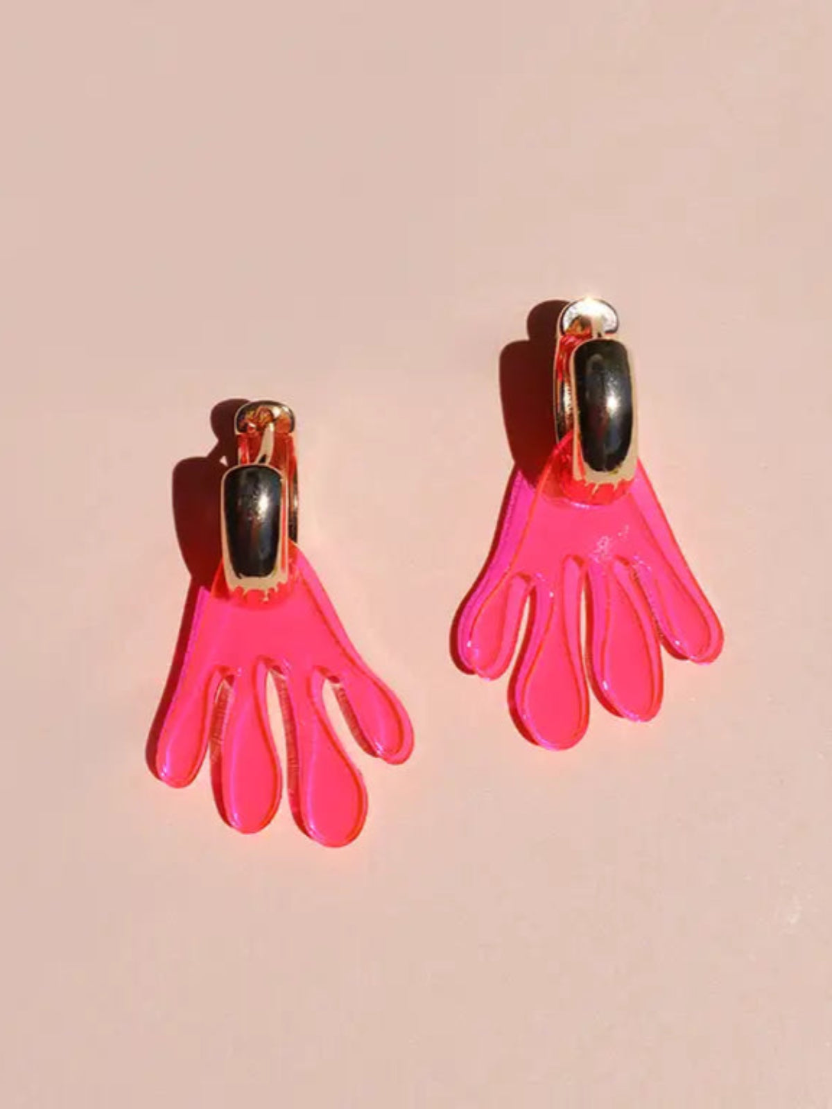 Melt Hoops - See-thru Hot Pink