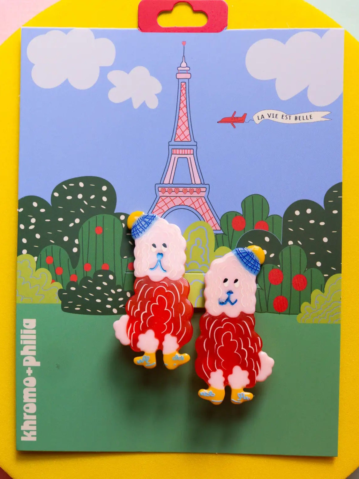 Monsieur Poodle Hair Clips