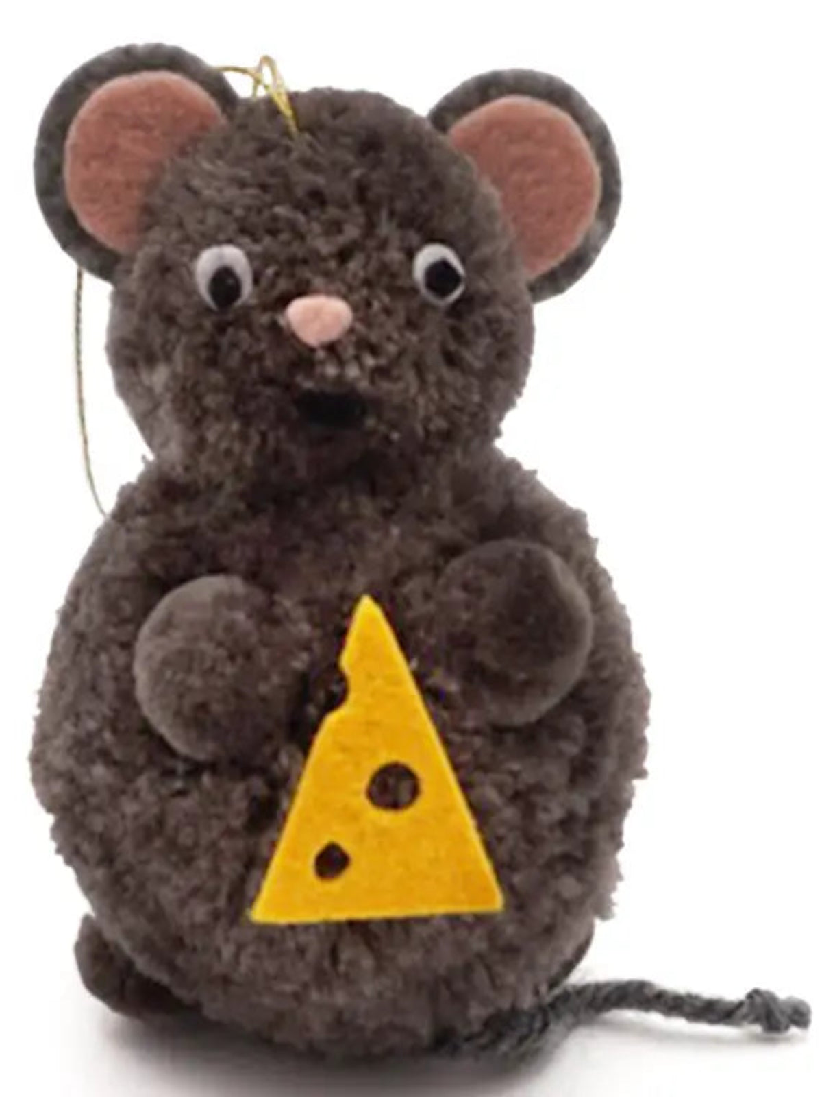 Mouse Pom Pom Ornament