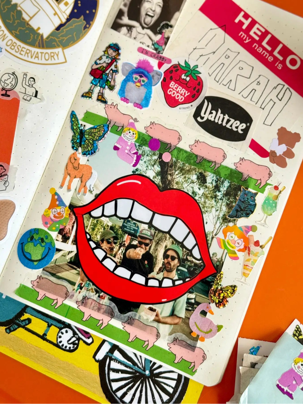 Big Mouth Sticker Frame