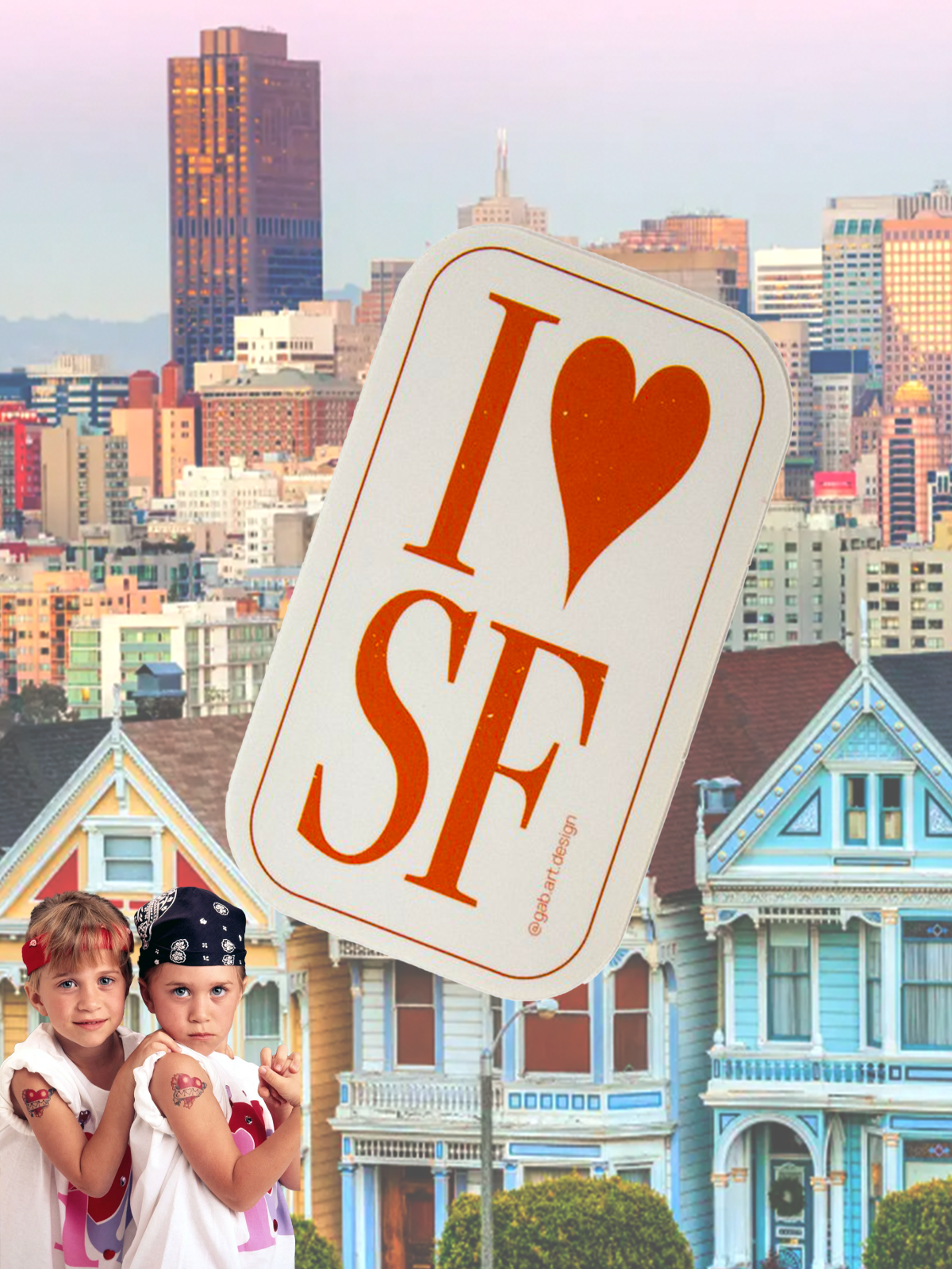 I <3 SF Sticker