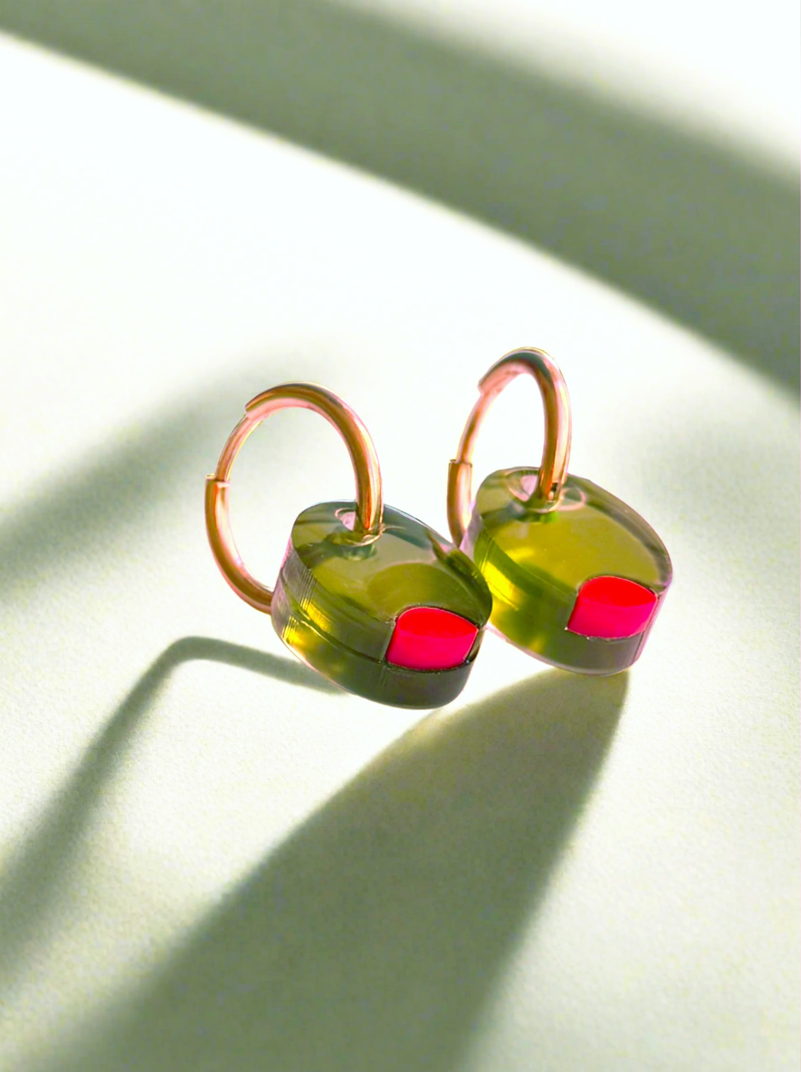 Mackbecks Pimento Olive Earrings