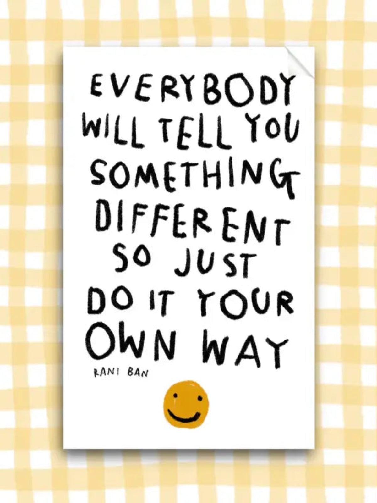 Do It Your Own Way Sticker