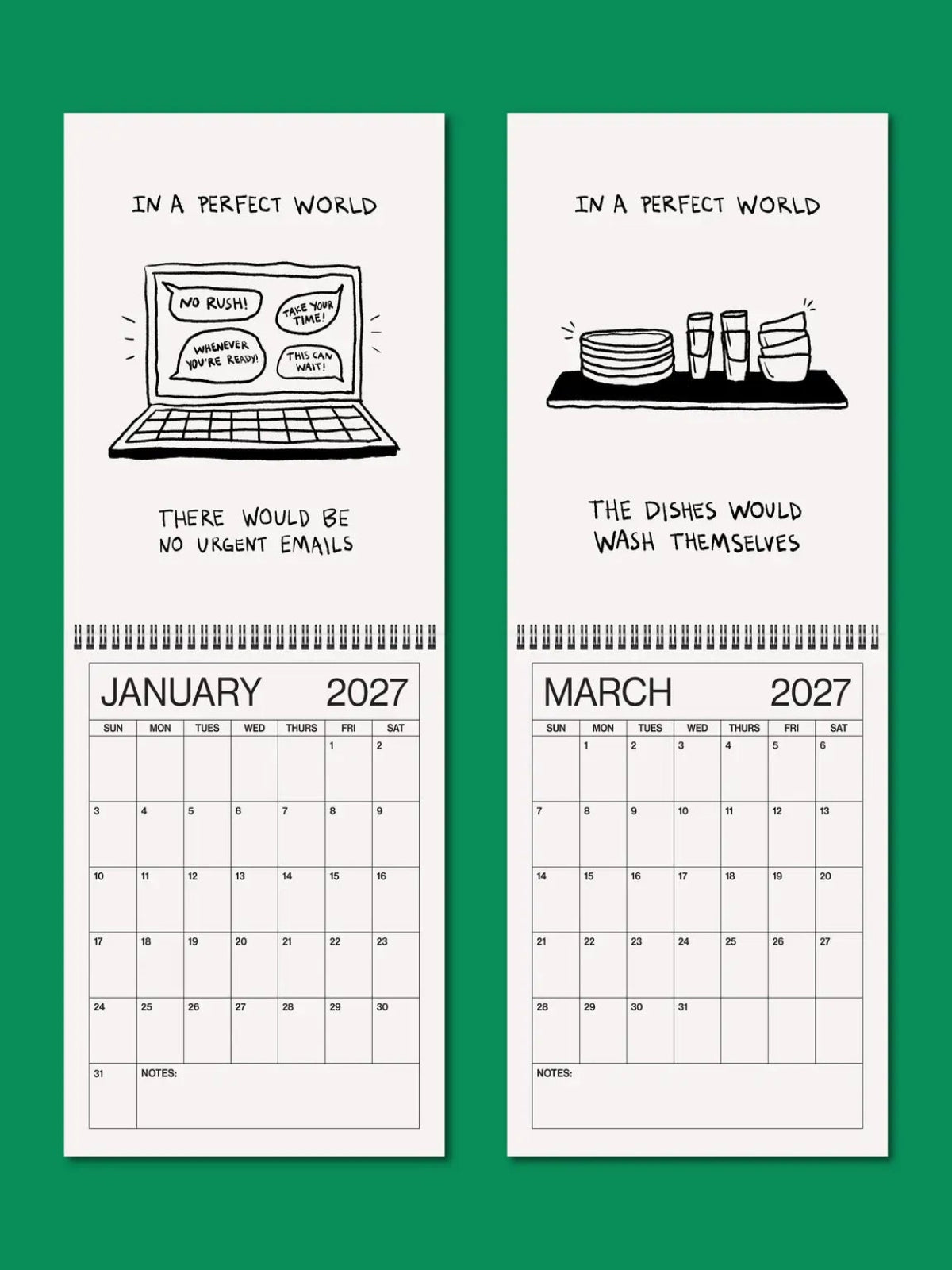 In A Perfect World 2027 Wall Calendar