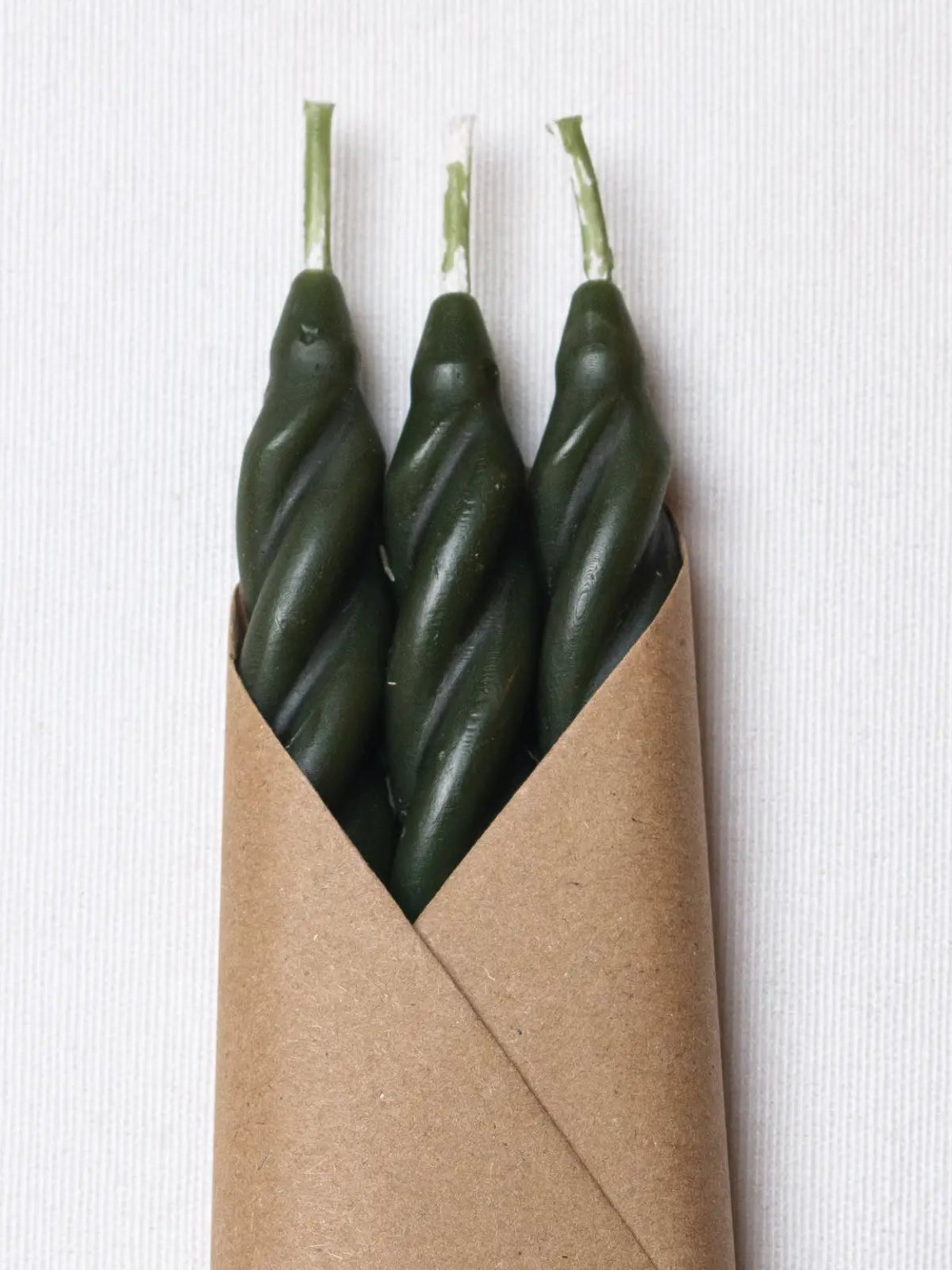 Spiral Beeswax Candles - Pine