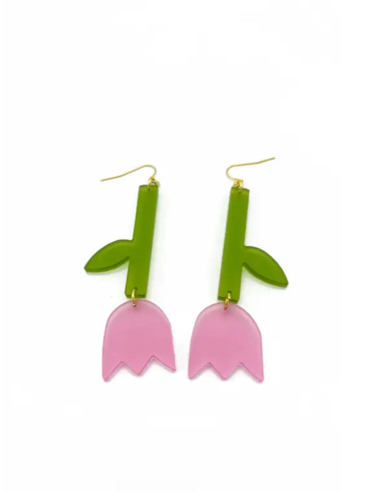 Tulip Earrings - Frost Pink