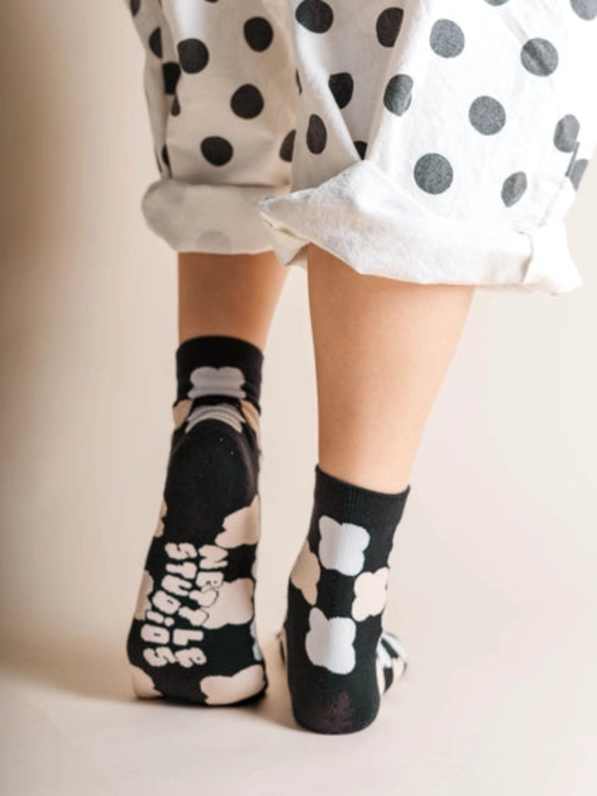 Cotton Ankle Socks - Checkerboard