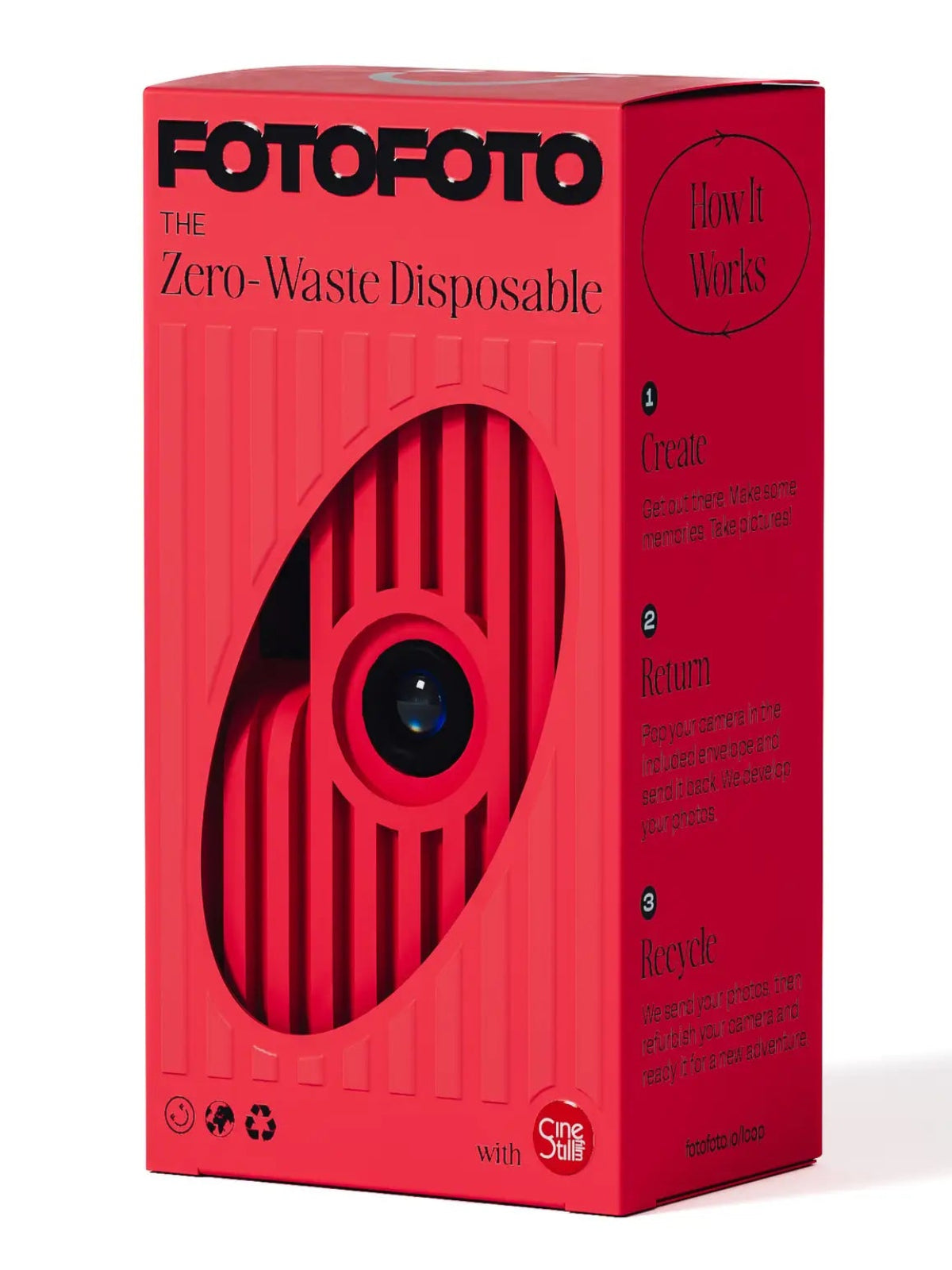Sustainable Disposable Camera - Poppy