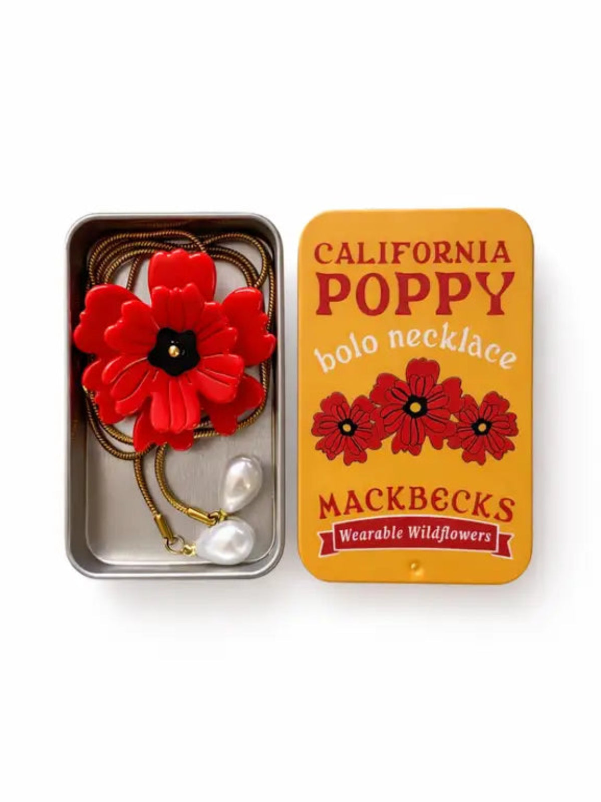Poppy Bolo Tie