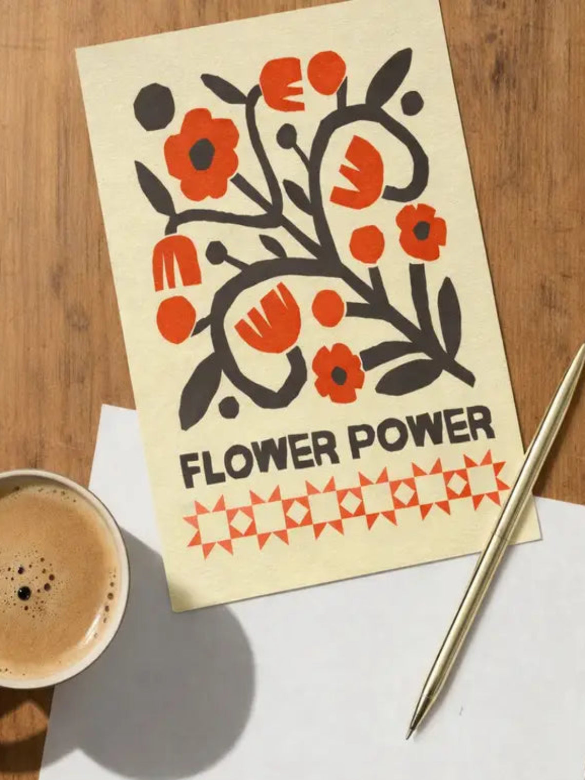 Flower Power Postcard