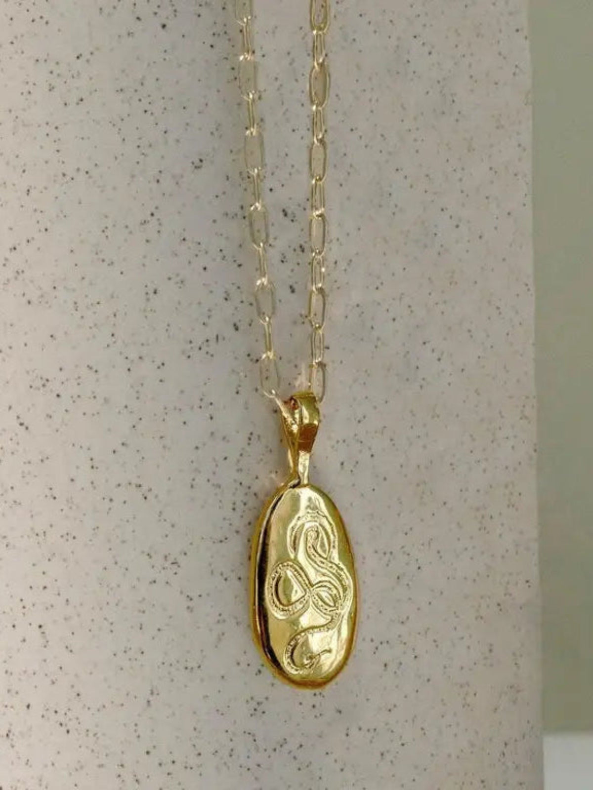 Serpent Rising Snake Pendant - Gold Plated