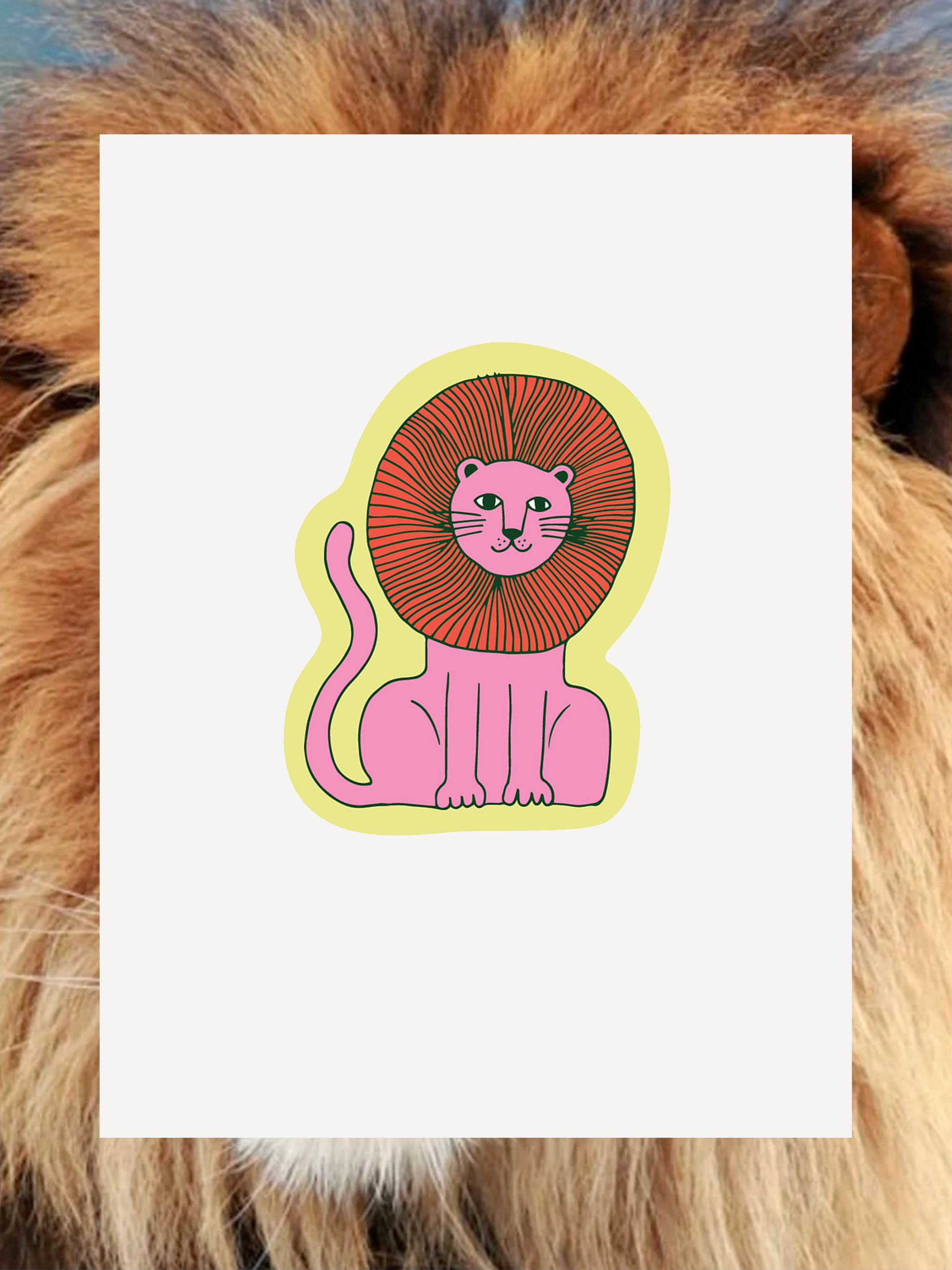 Lion Sticker