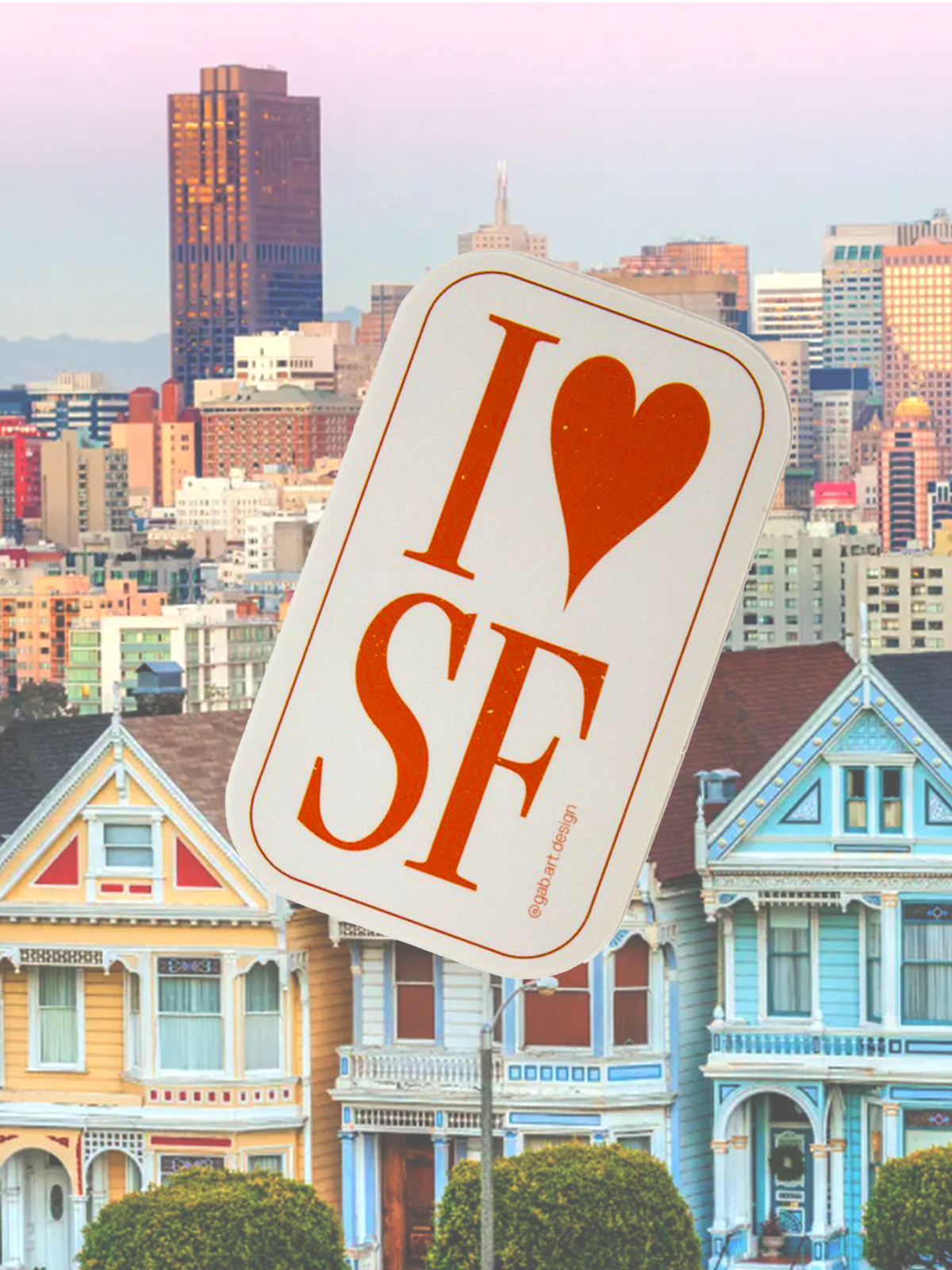 I <3 SF Sticker