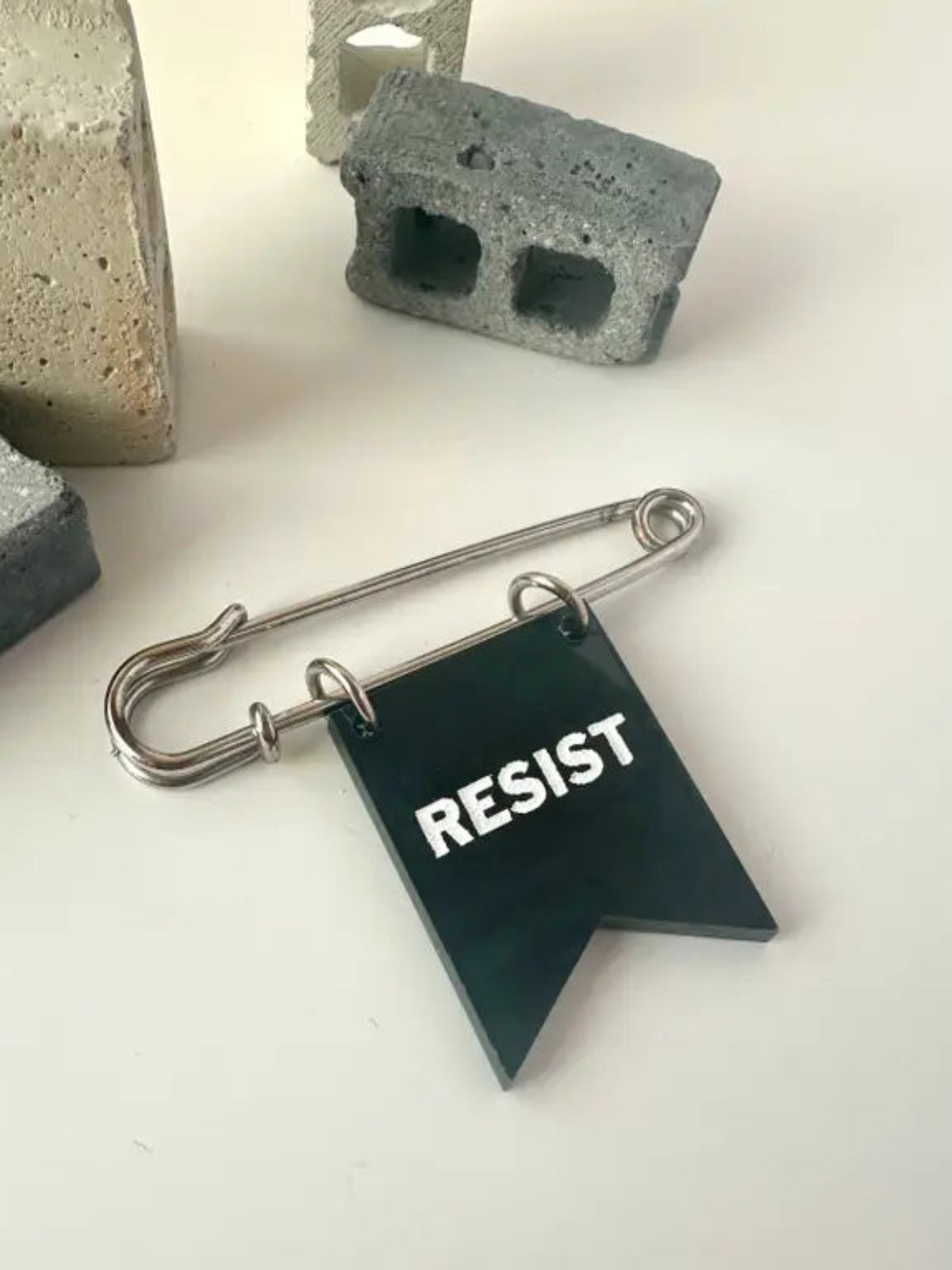 Resist Banner Pin