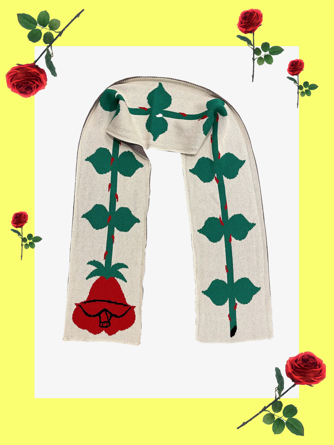 Long Stem Rose Scarf