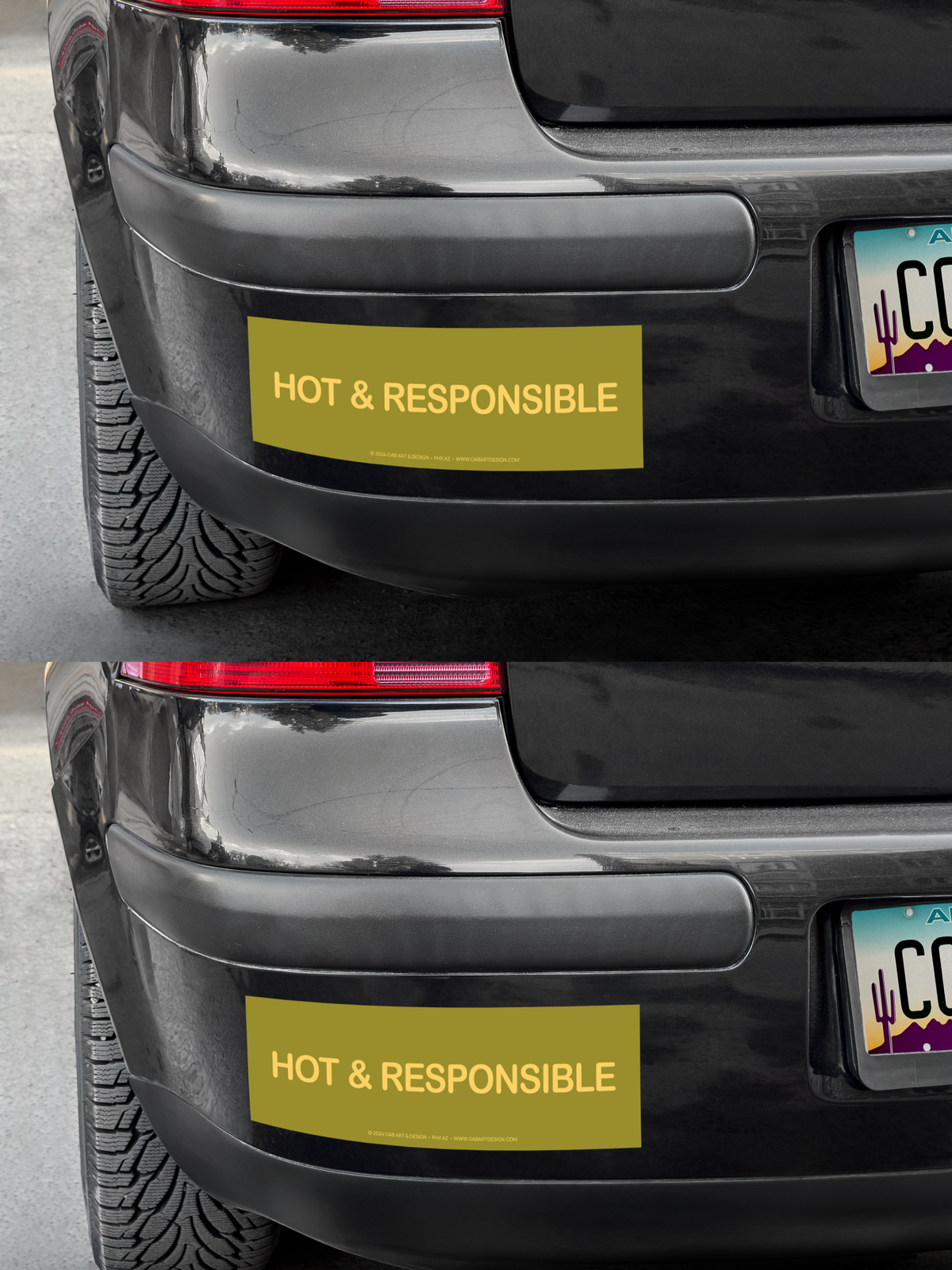 Hot and Responsible Bumper Sticker