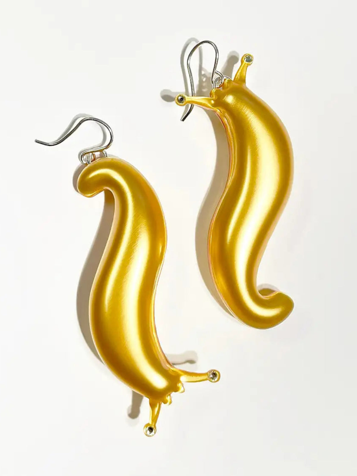 Puffy Banana Slug Earrings