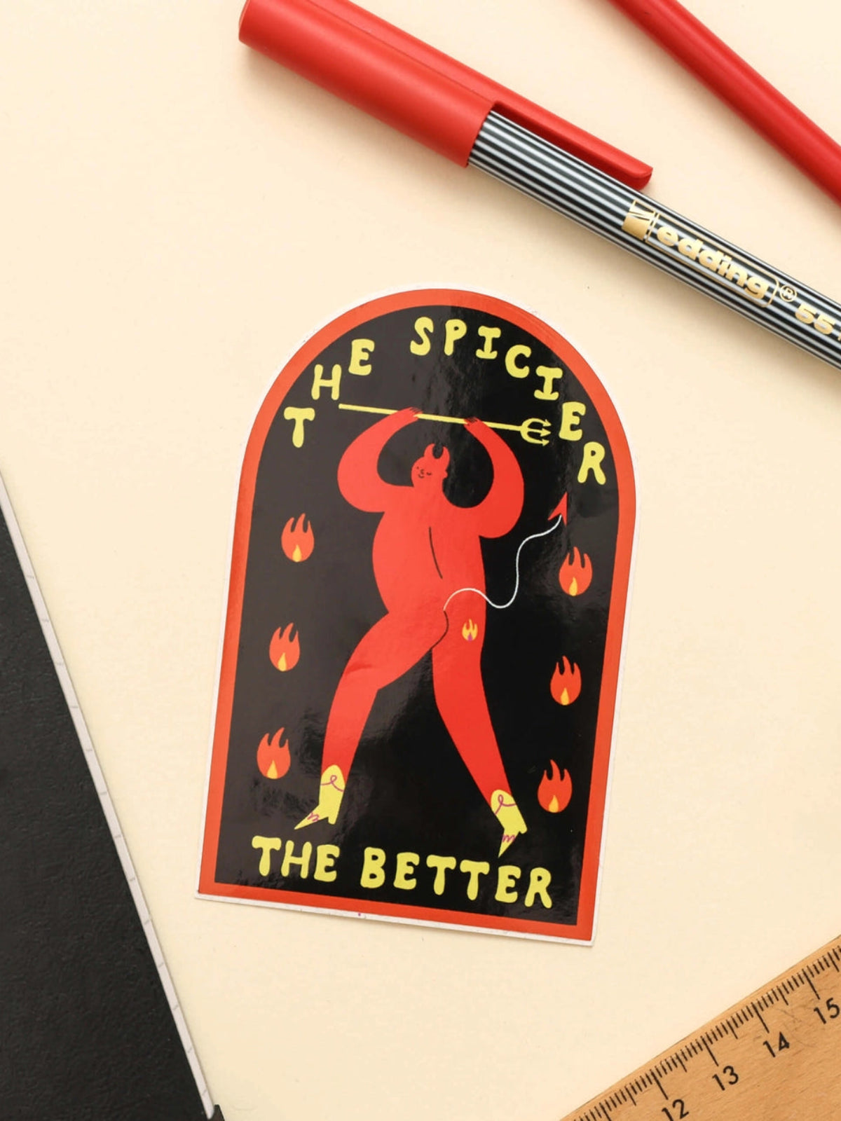 The Spicier the Better Sticker