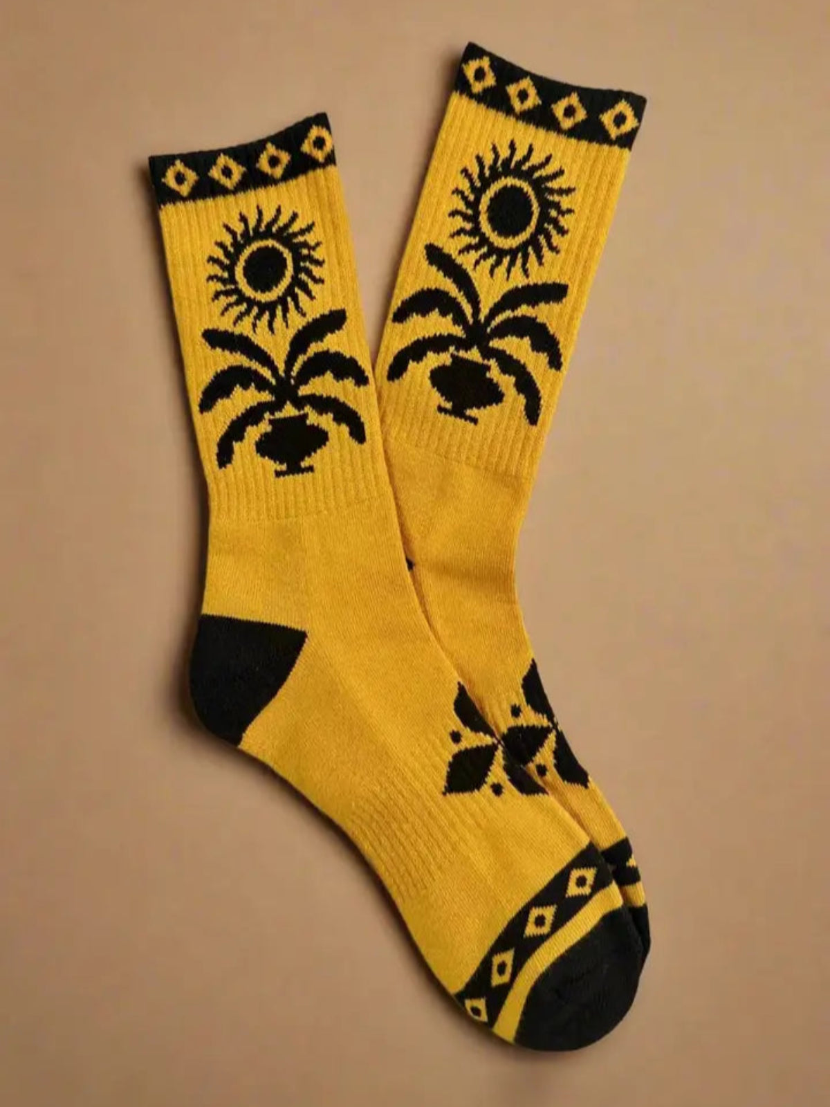 'Sun & Plant' Socks