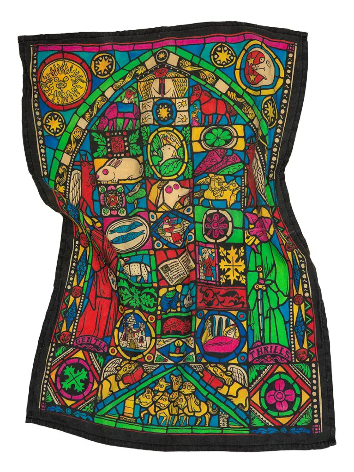 Stained Glass Tea Towel