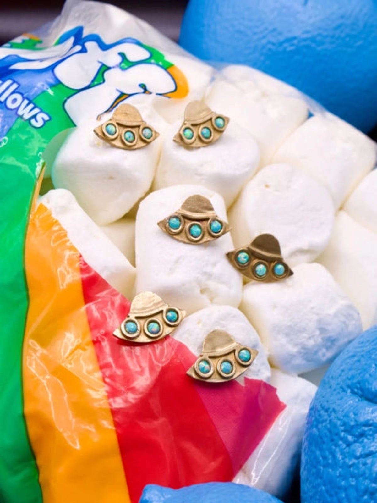 UFO Earrings - Turquoise