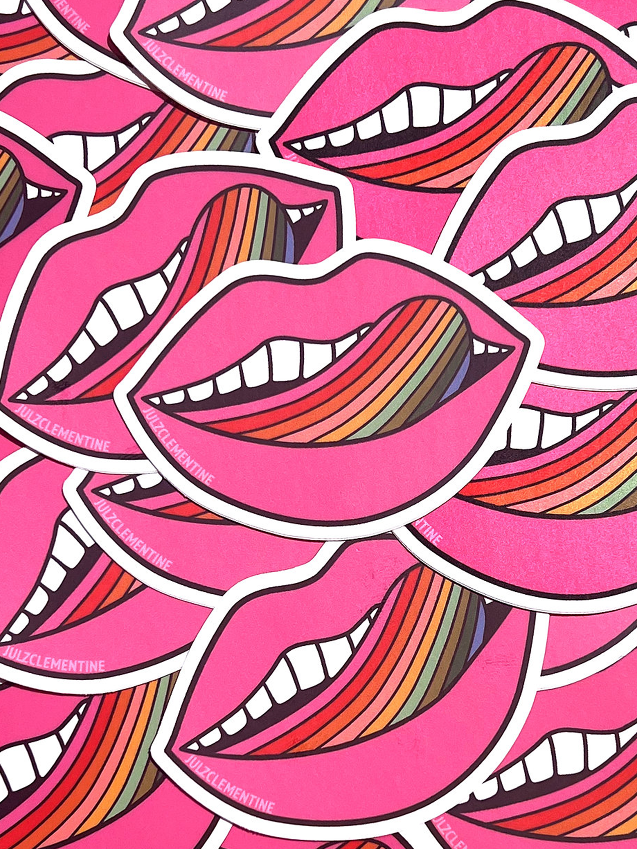 Pleasure Points Lips Sticker