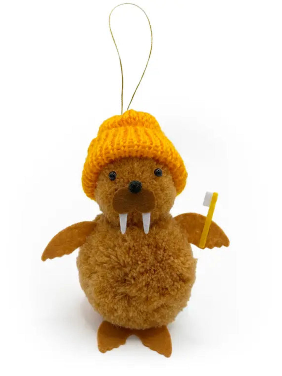 Walrus Pom Pom Ornament